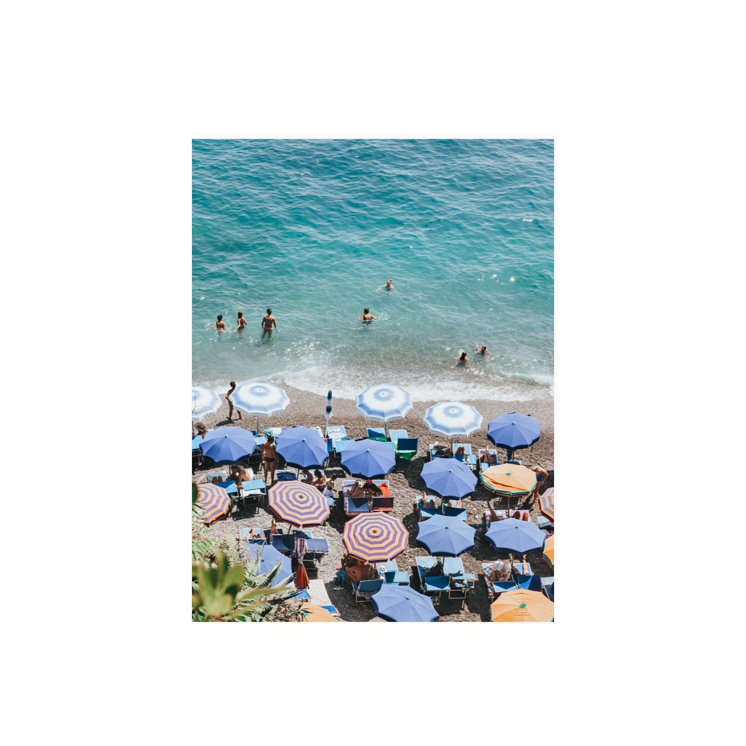 Paradise Beach Positano wall art 18 x 24 in unframed fine art canvas