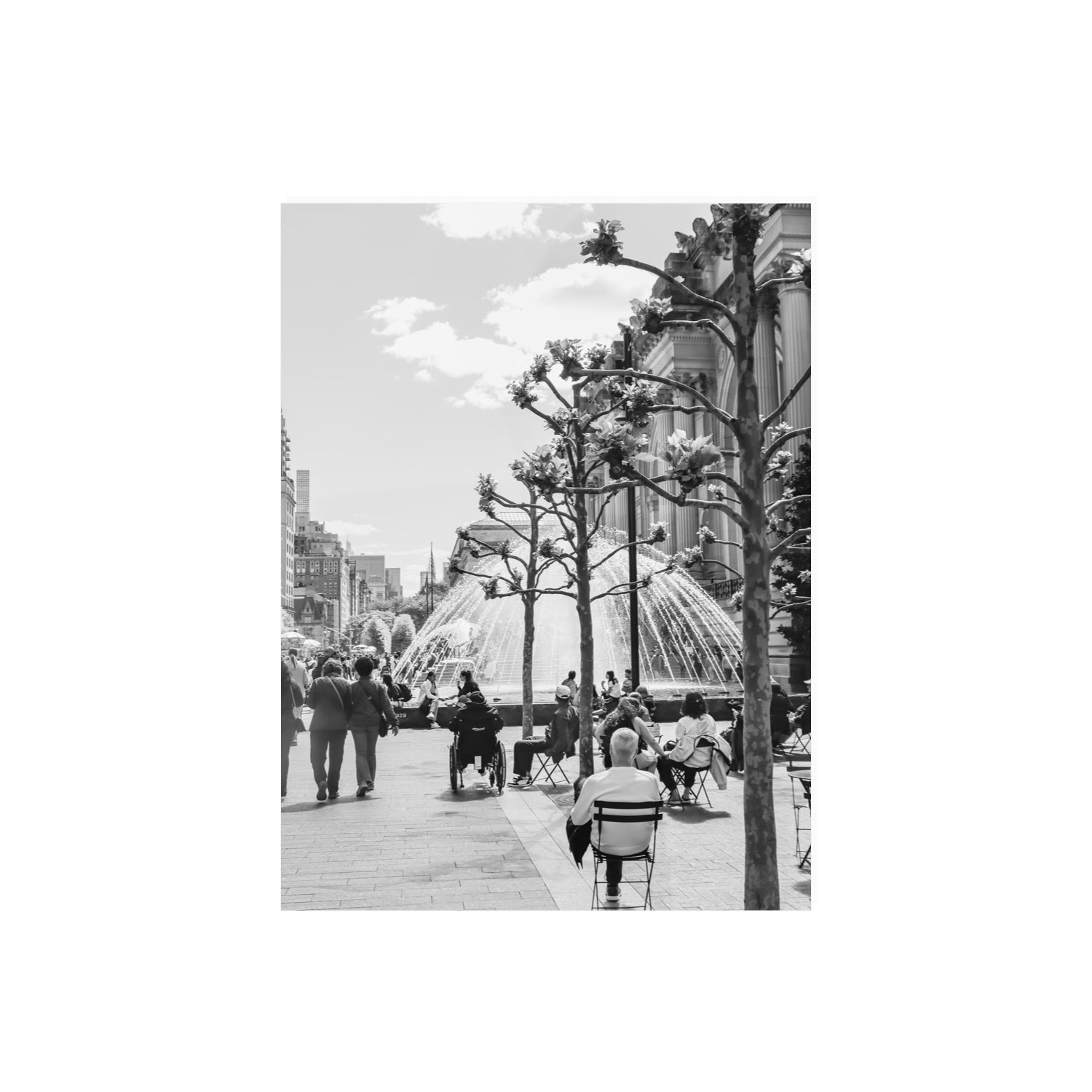 Luminary Noir New York NYC Black & White wall art 18 x 24 in unframed fine art canvas
