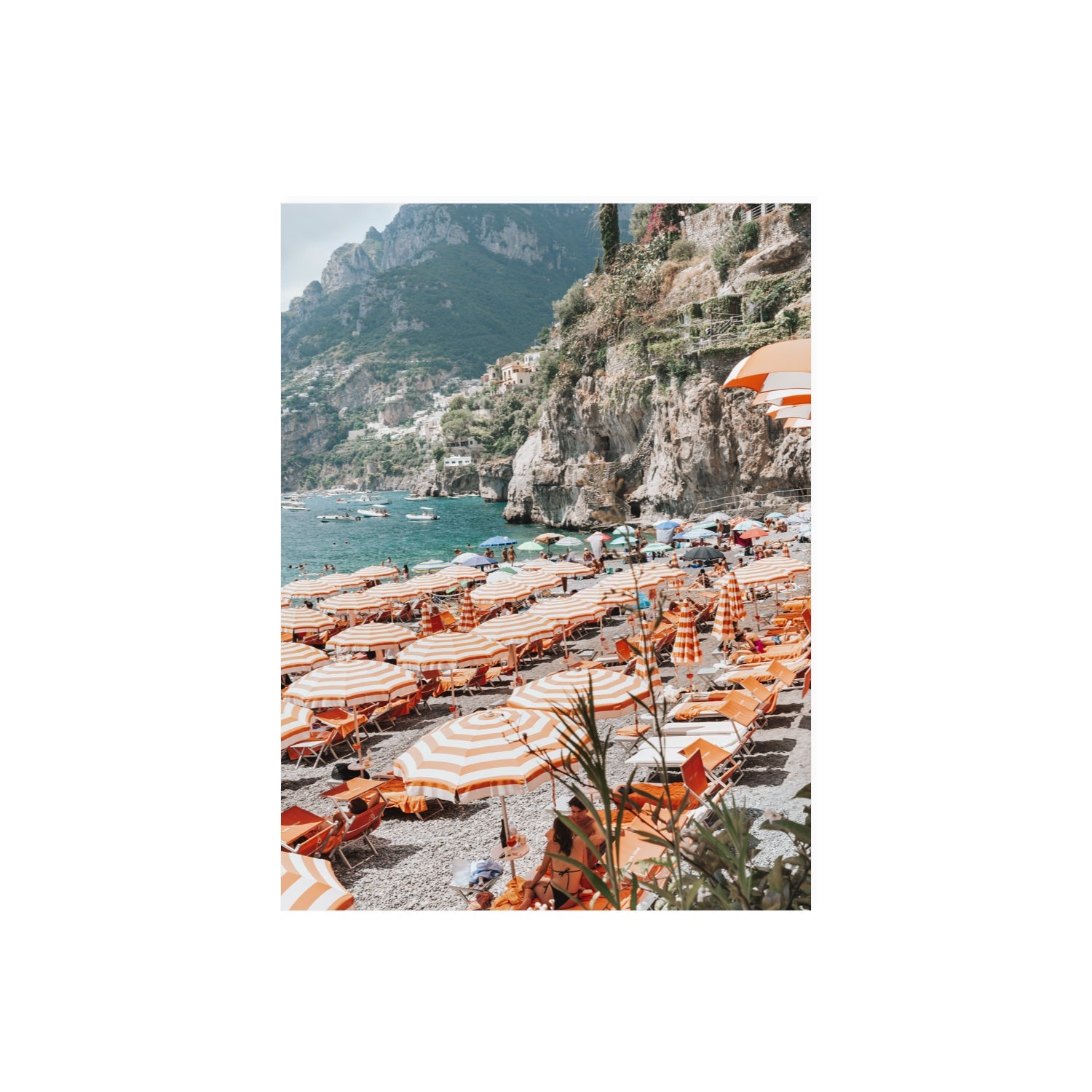 Bagni d'Arienzo Positano decor wall art 18 x 24 in unframed fine art canvas
