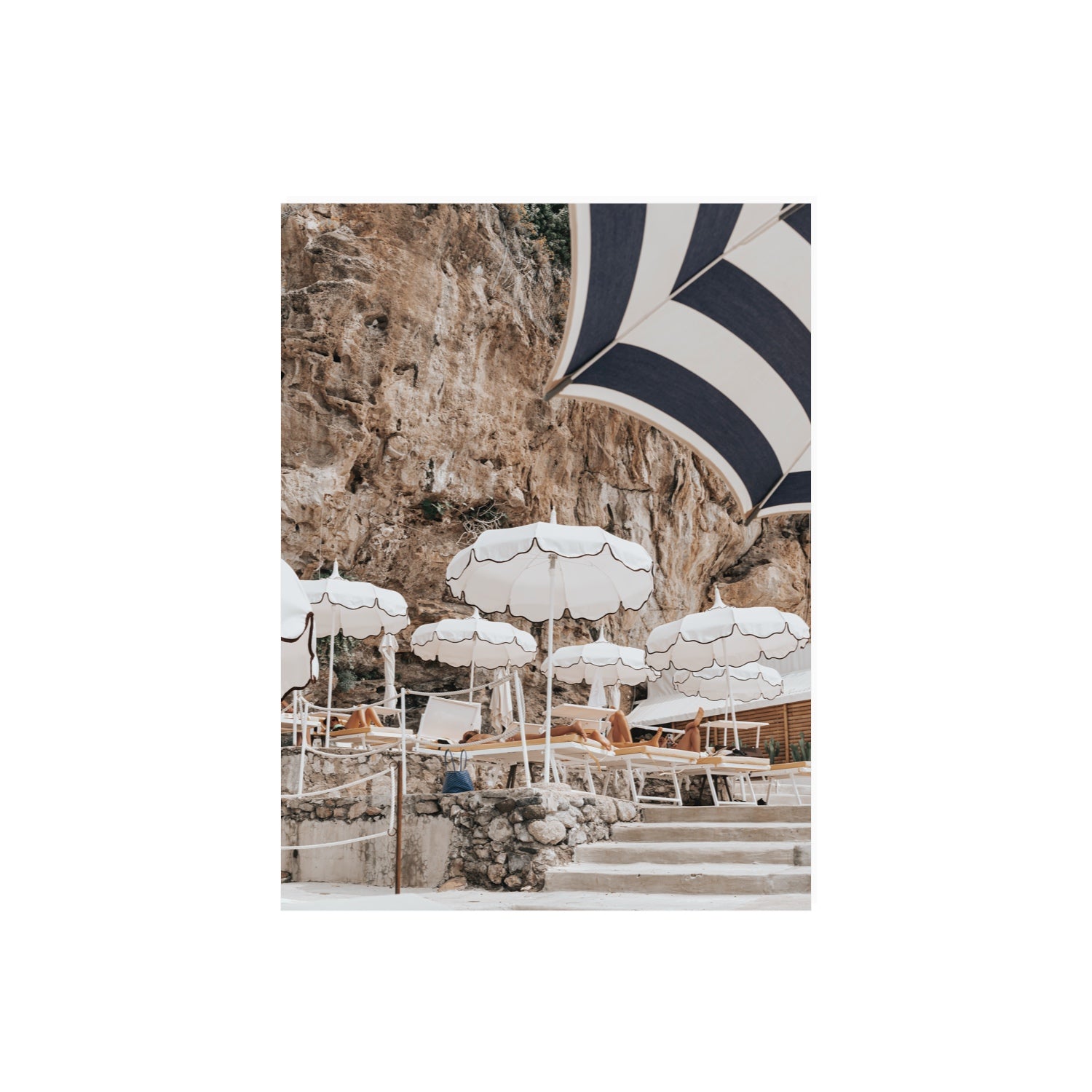 Rocky Refuge fine art print, Positano, Italy, 18 x 24 in, Unframed, Fine Art Canvas