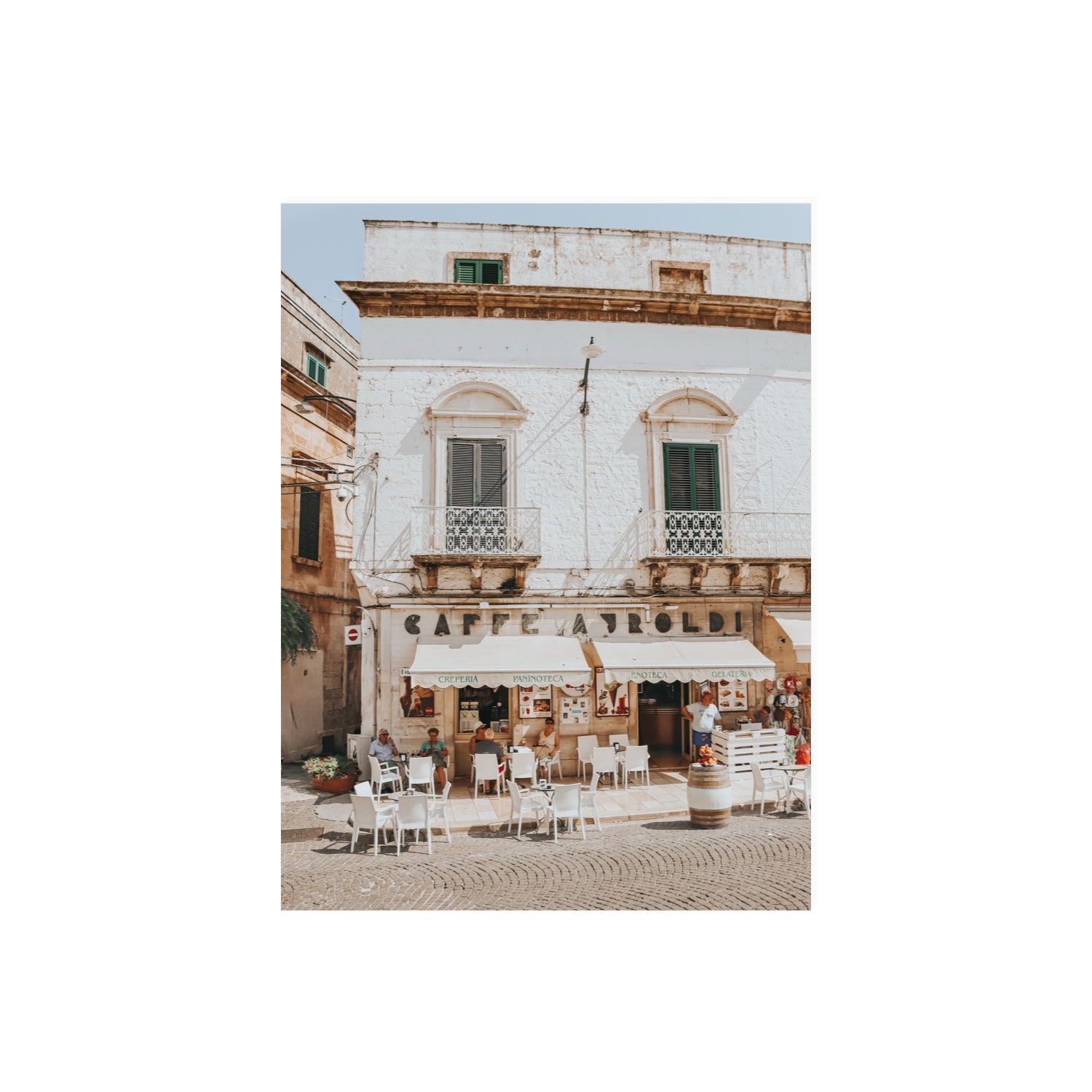 L'Ora di Pranzo Puglia L’Ora di Pranzo Italian art print 18 x 24 in unframed fine art canvas