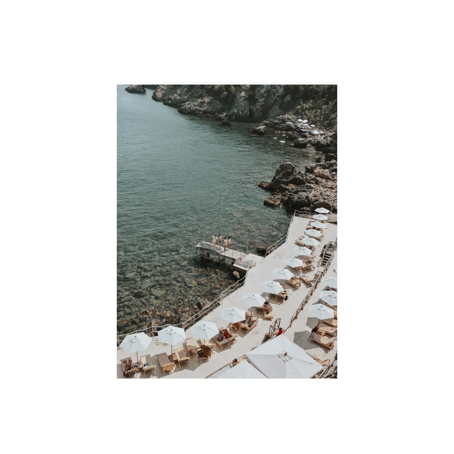 Pier Perspectives Tuscany coastal Italian wall art 18 x 24 in unframed fine art canvas