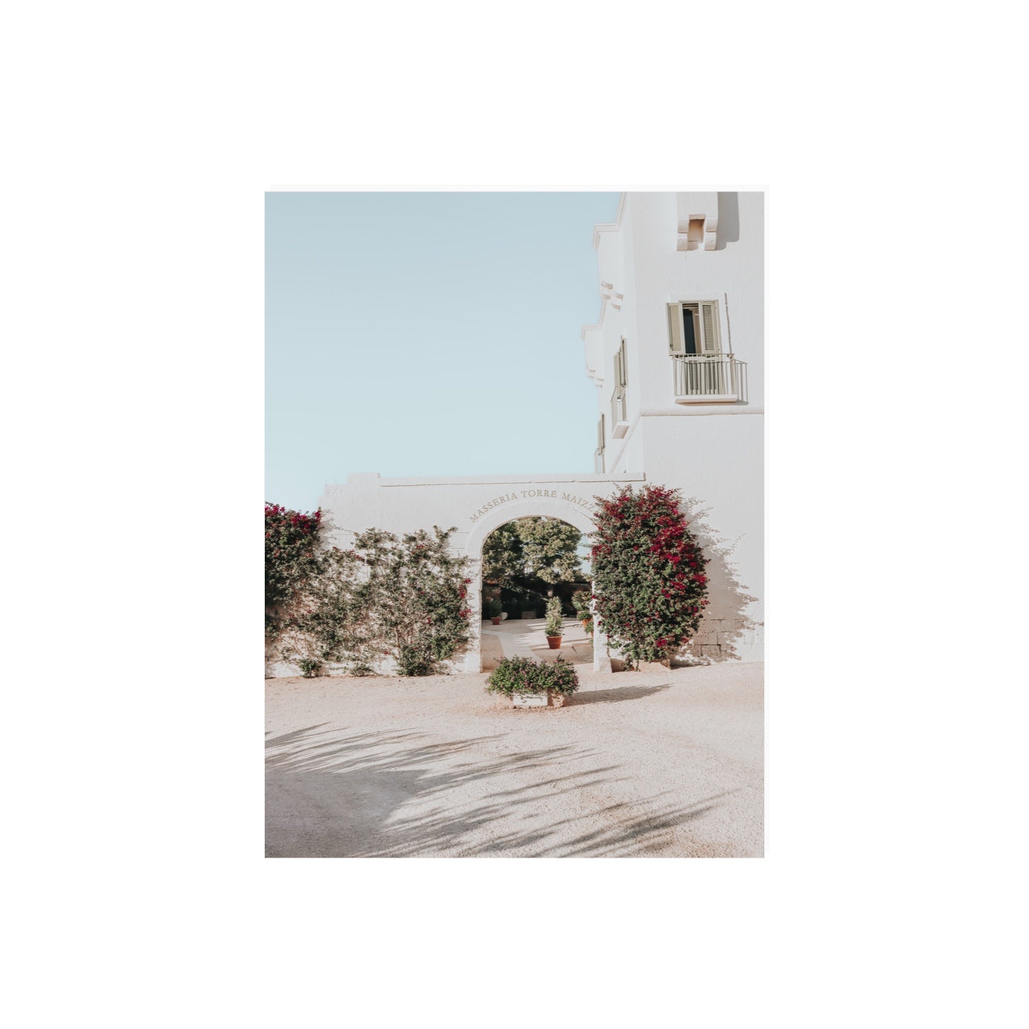 Villa Retreat Puglia Italian wall art 18 x 24 in unframed fine art canvas