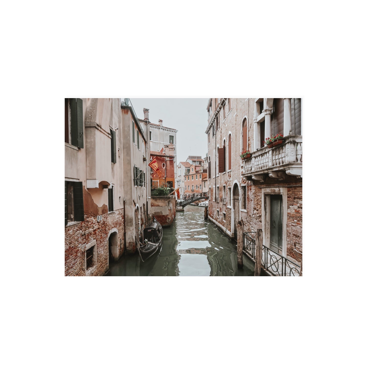 Venetian Gothic Venice Canal Italian wall art 18 x 24 in unframed fine art canvas