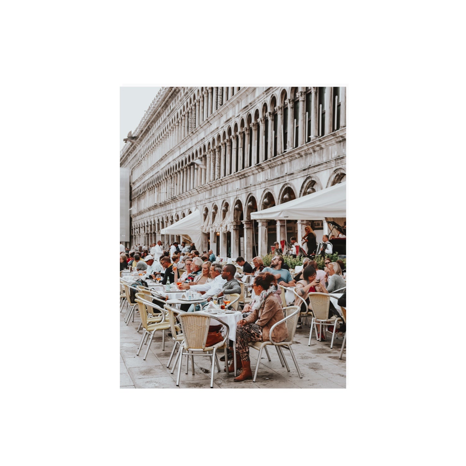 Lunchbreak Venice Italian wall art 18 x 24 in unframed fine art canvas