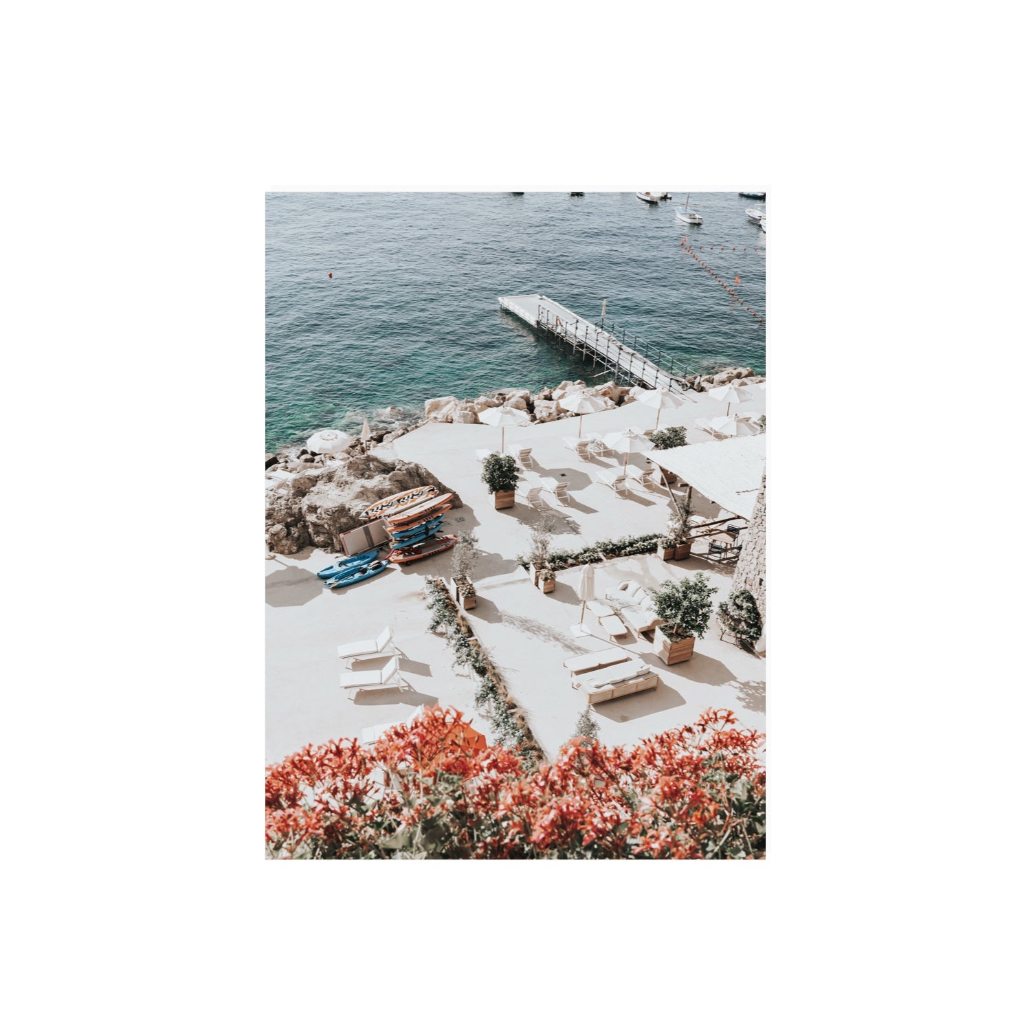 A Work of Art Amalfi coastal wall art 18 x 24 in unframed fine art canvas