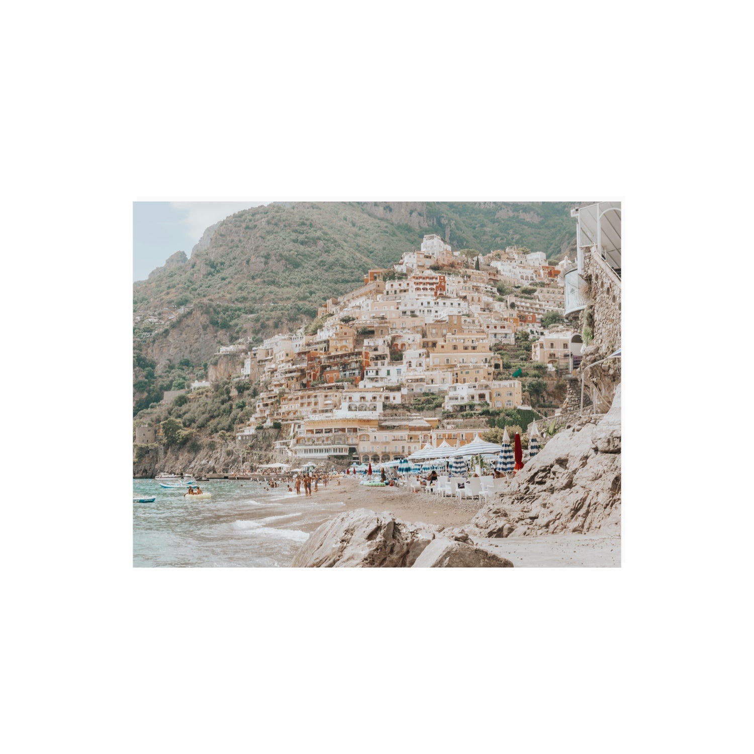 Sogno di Positano Positano Amalfi Coast Italian wall art 18 x 24 in unframed fine art canvas