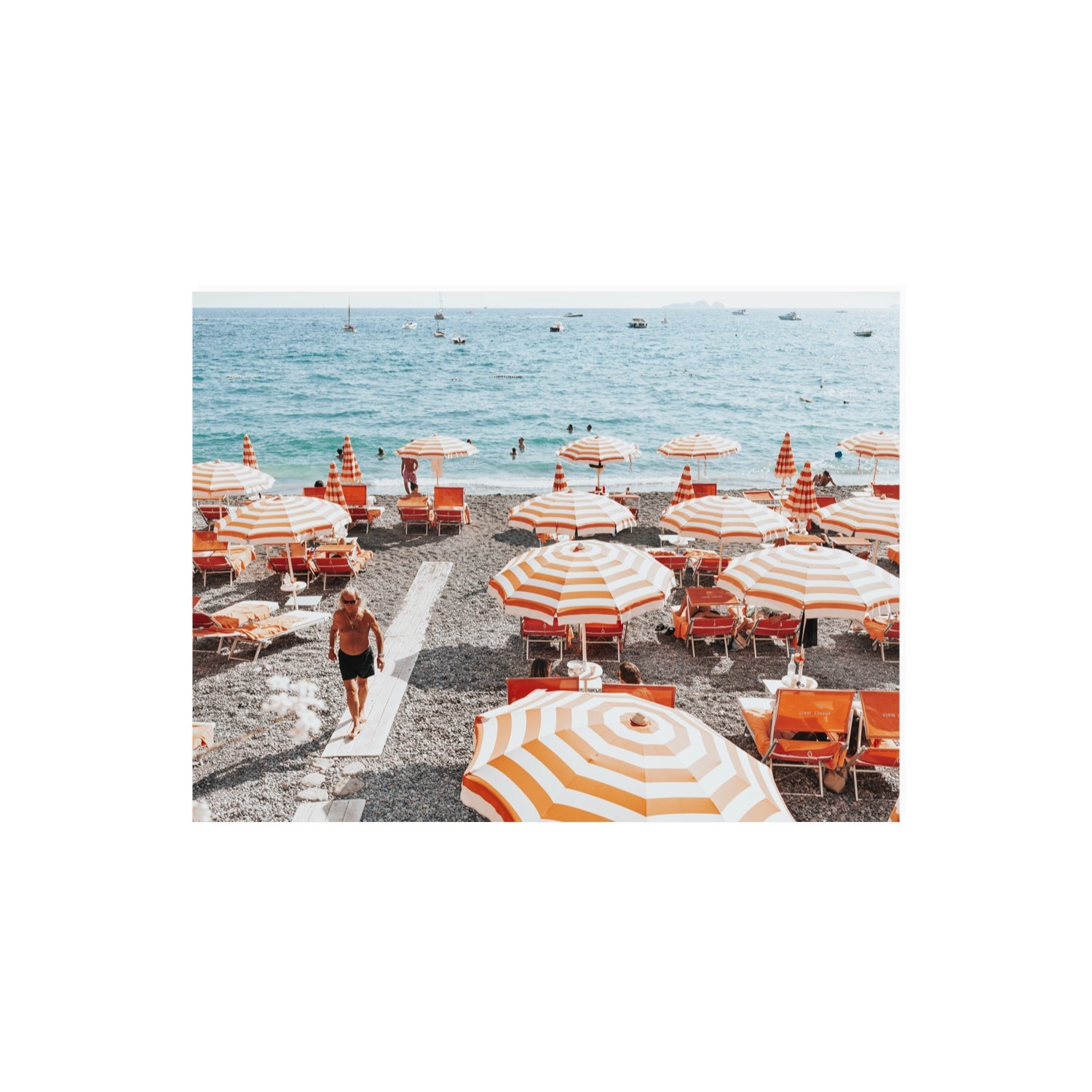 Shoreline Strut Positano wall art 18 x 24 in unframed fine art canvas