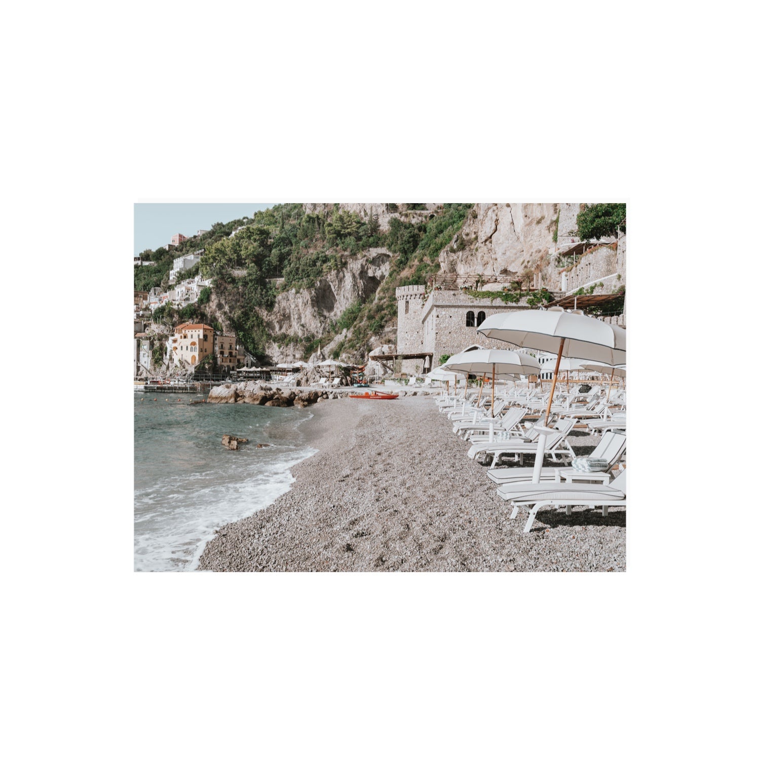 Borgo Santandrea fine art print, Amalfi, Italy, 18 x 24 in, Unframed, Fine Art Canvas