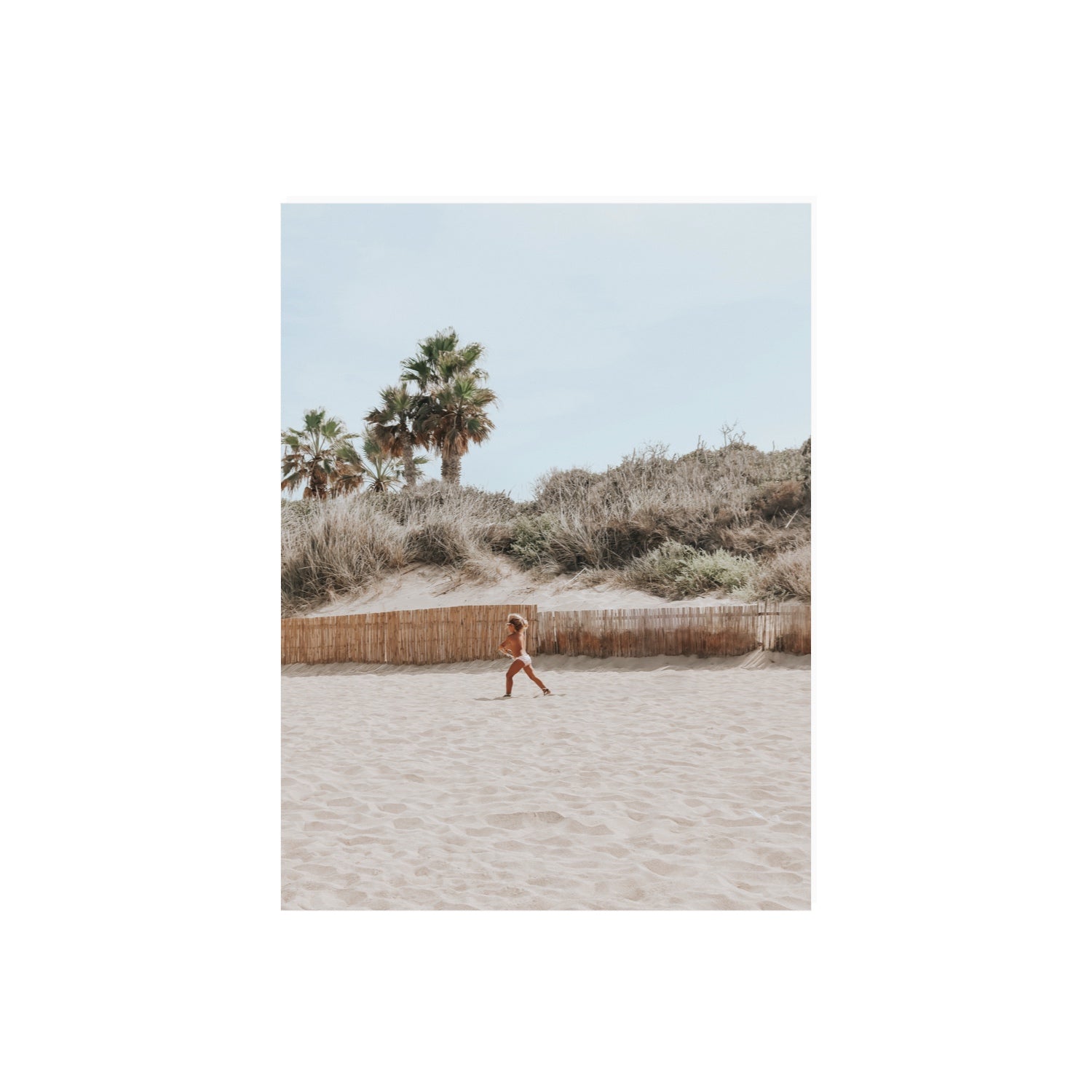 Joyful Sprint Puglia beach coastal fine art print 18 x 24 in unframed fine art canvas
