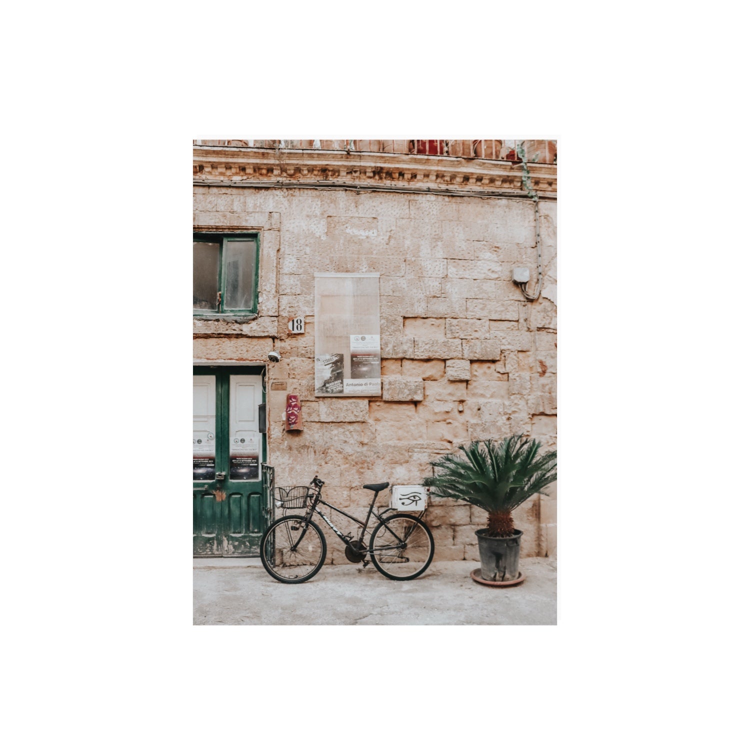 Salento Streets Puglia Lecce Italian wall art 18 x 24 in unframed fine art canvas