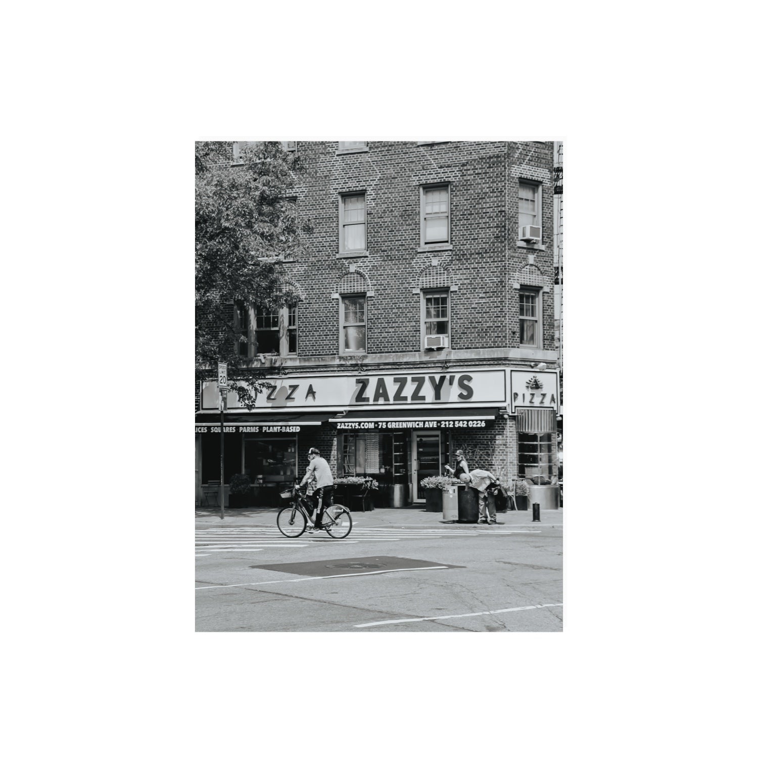 Zazzy's New York NYC Black & White wall art 18 x 24 in unframed fine art canvas