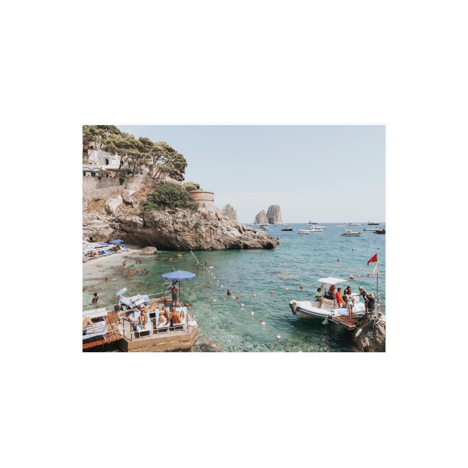 Torre Saracena fine art print, Capri, Italy, 18 x 24 in, Unframed, Fine Art Canvas