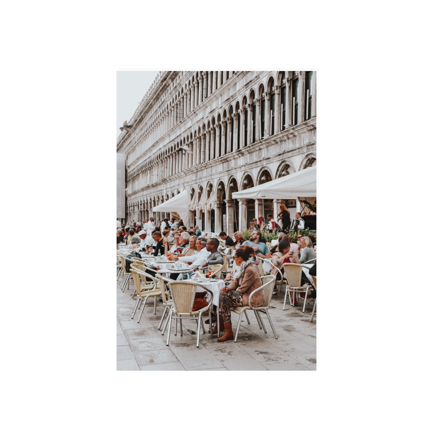 Lunchbreak Venice Italian wall art 20 x 30 in unframed fine art canvas