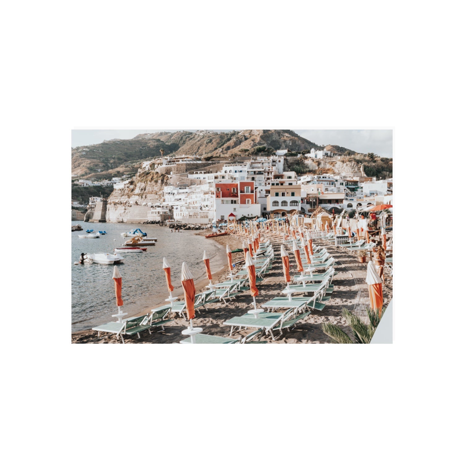 Sole Estivo Ischia Italian coastal wall art 20 x 30 in unframed fine art canvas
