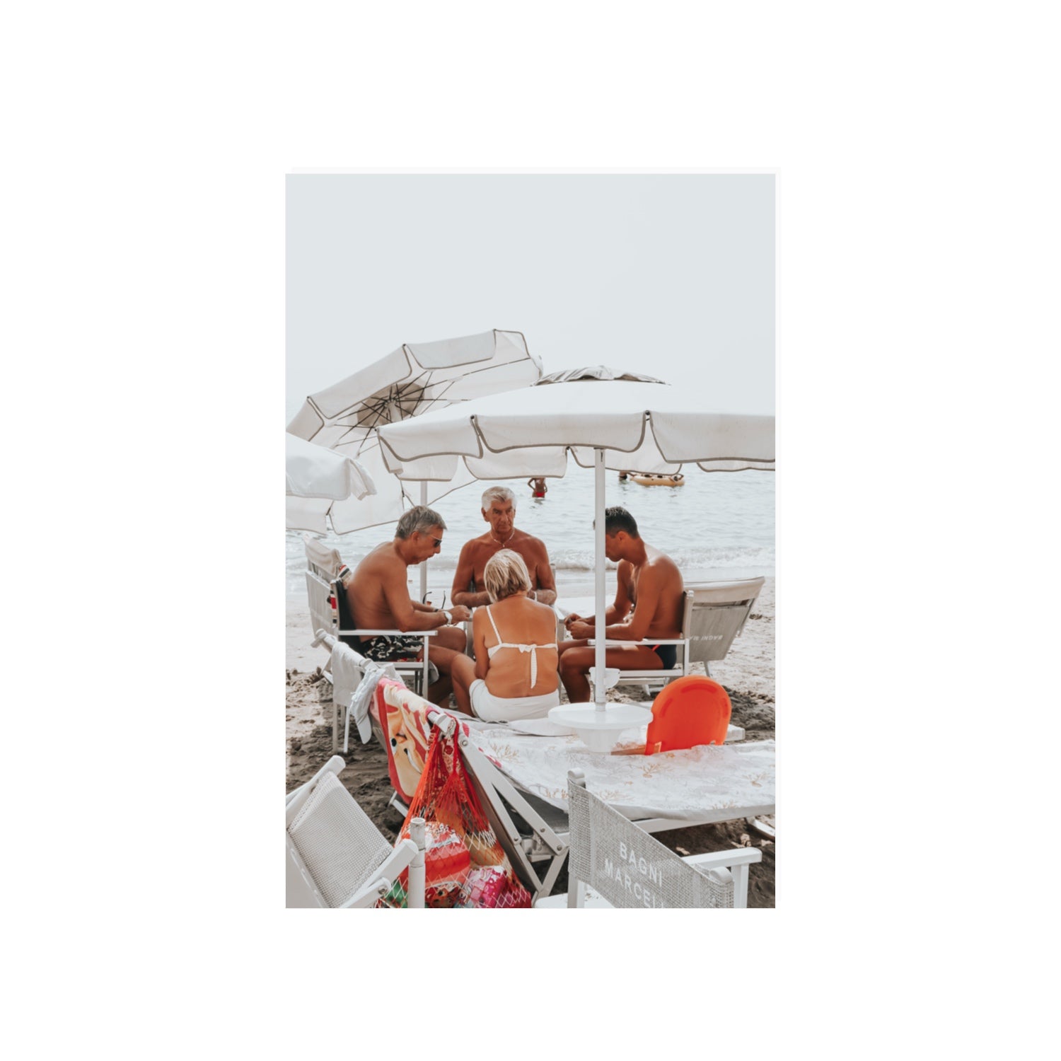 Luck Of The Draw fine art print, Alassio, Italy, 20 x 30 in, Unframed, Fine Art Canvas