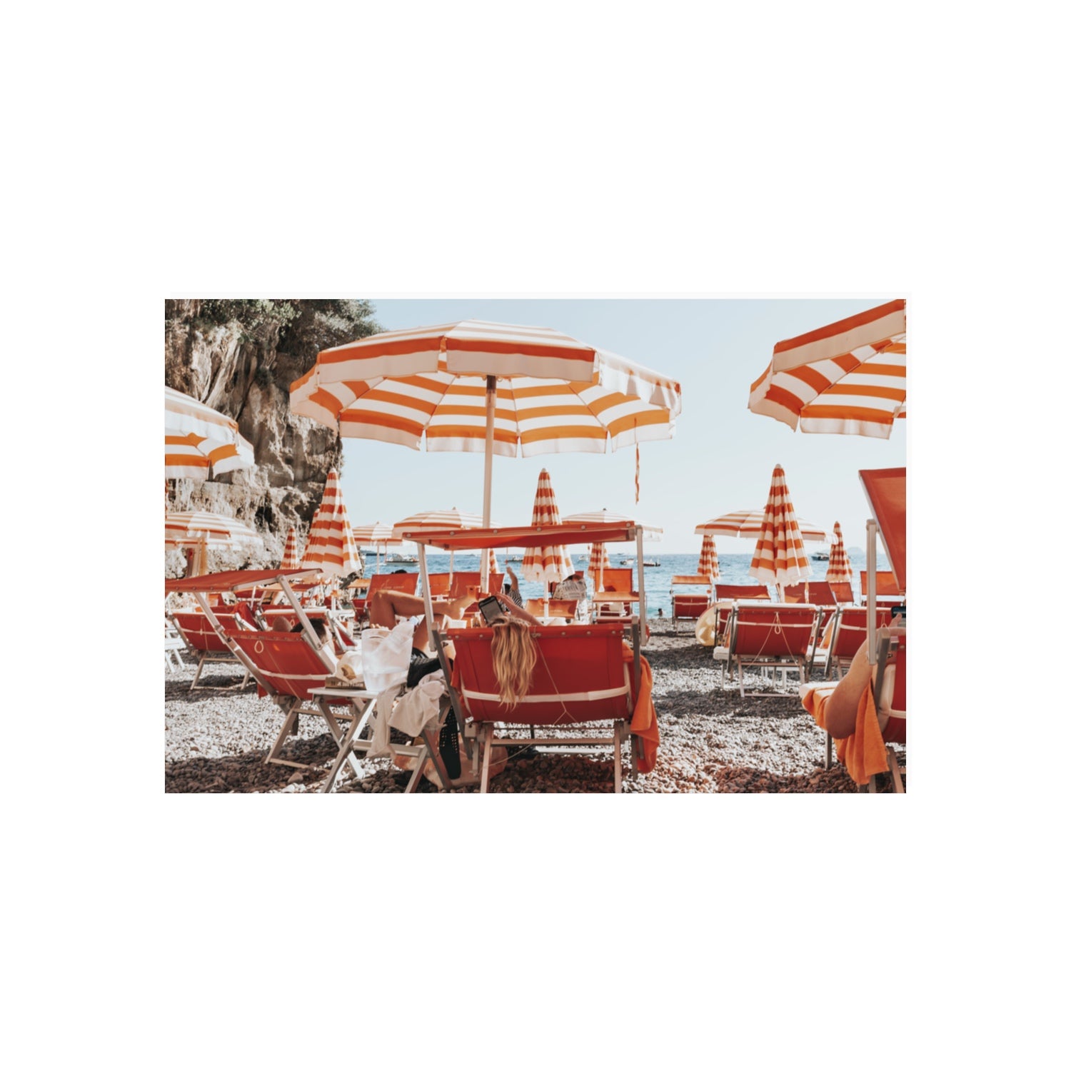 Digital Dreamer Positano wall art 20 x 30 in unframed fine art canvas
