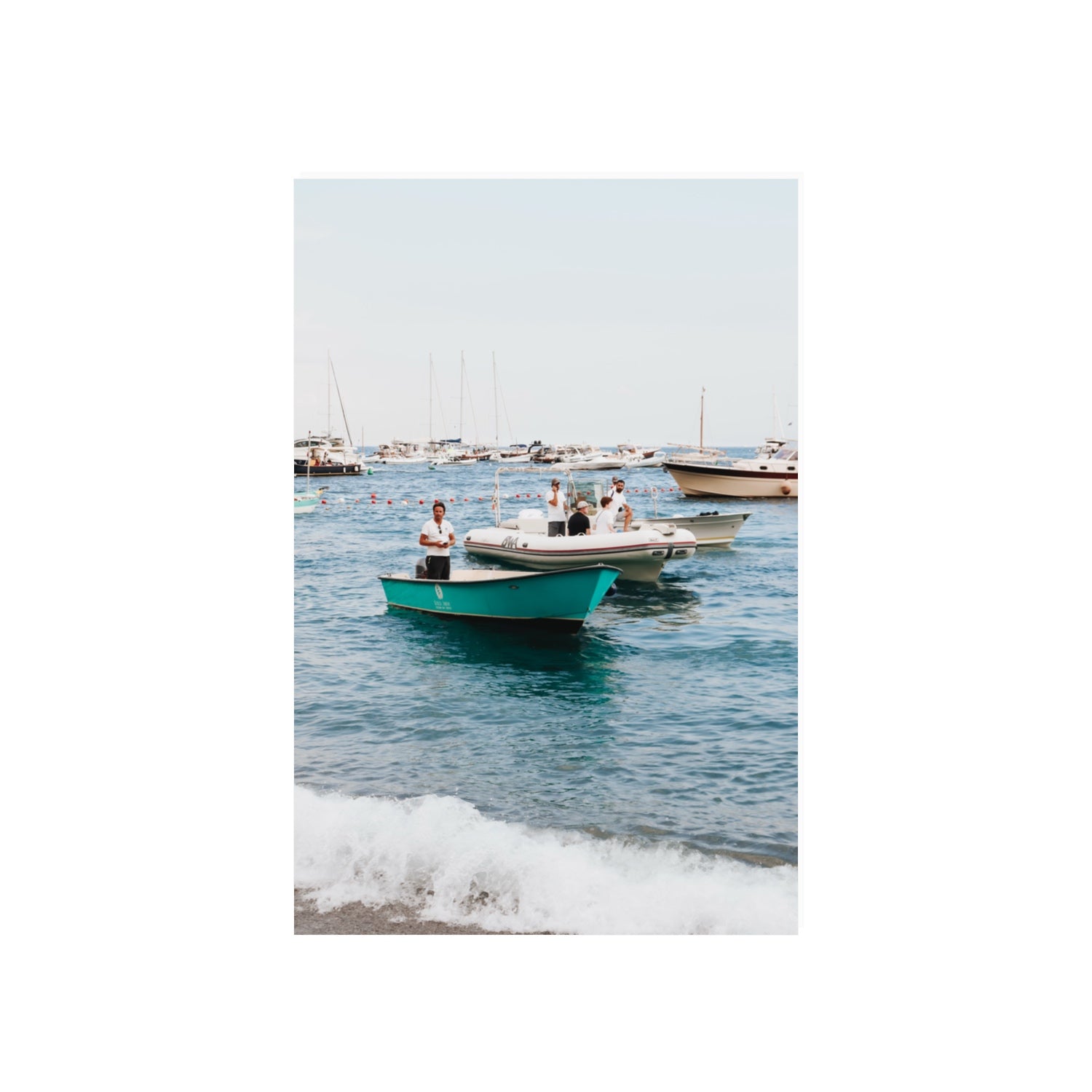 Twilight Tenders Positano wall art 20 x 30 in unframed fine art canvas