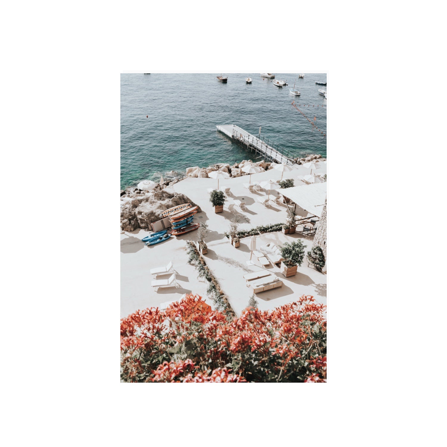 A Work of Art Amalfi coastal wall art 20 x 30 in unframed fine art canvas