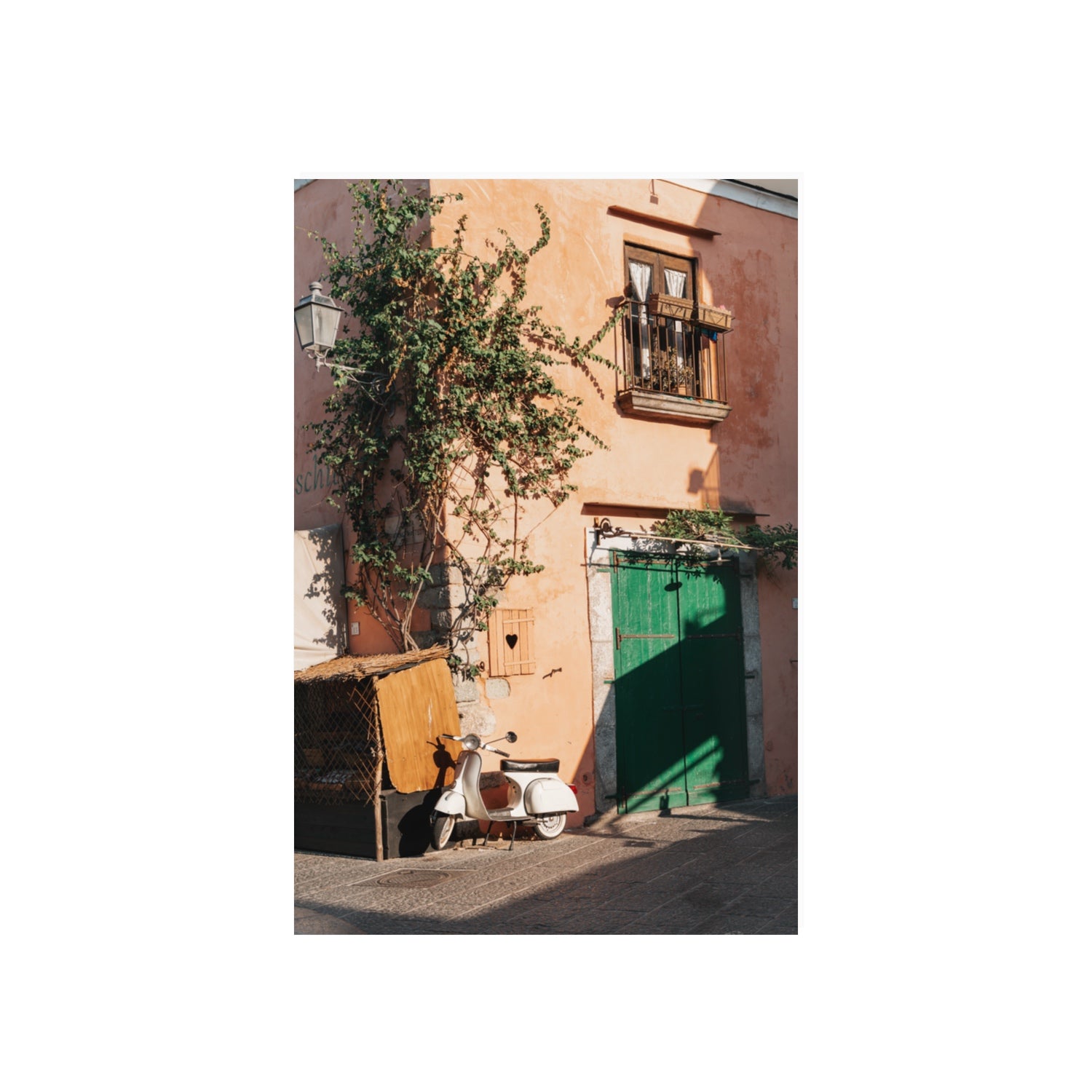 La Casa Ischia Italian Mediterranean decor wall art 20 x 30 in unframed fine art canvas