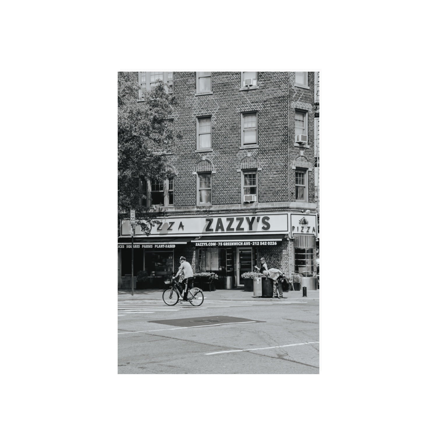 Zazzy's New York NYC Black & White wall art 20 x 30 in unframed fine art canvas