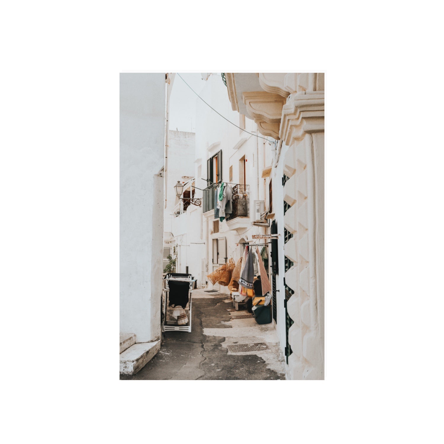 Hanging Harmony Puglia Italian wall art 20 x 30 in unframed fine art canvas