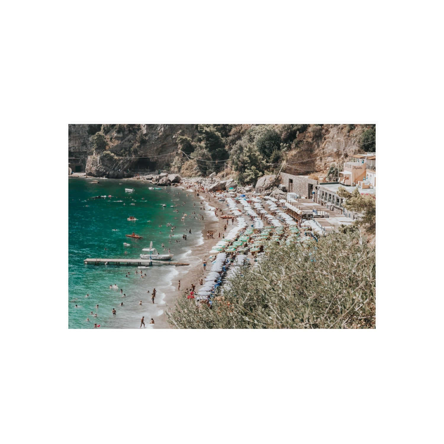 Fornillo Beach fine art print, Positano, Italy, 20 x 30 in, Unframed, Fine Art Canvas