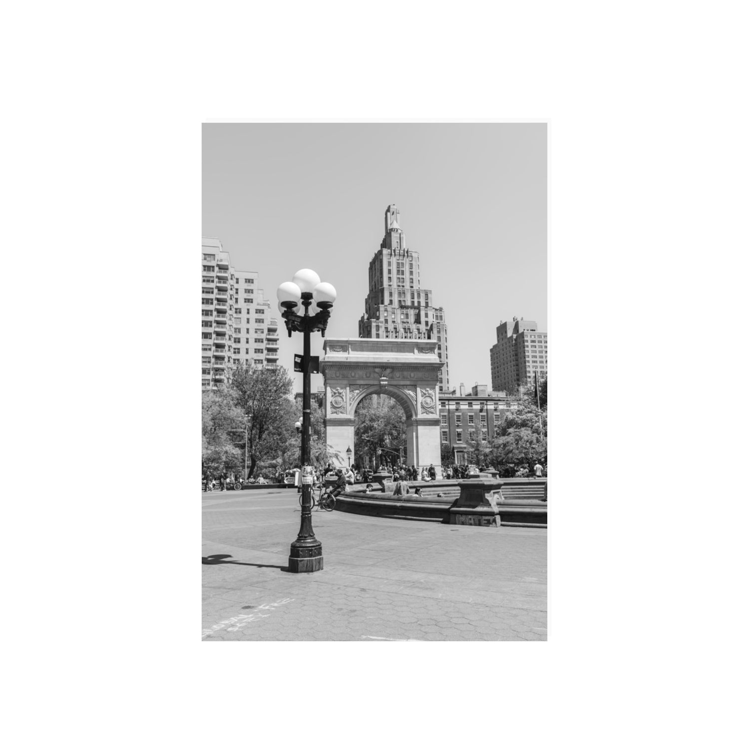Pole Position New York NYC Black & White wall art 20 x 30 in unframed fine art canvas