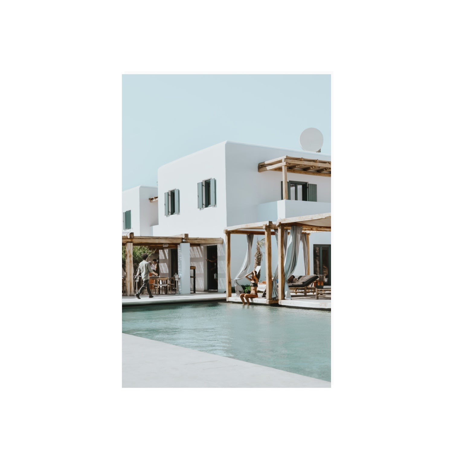 Aphrodite Mykonos Greek island wall art 20 x 30 in unframed fine art canvas