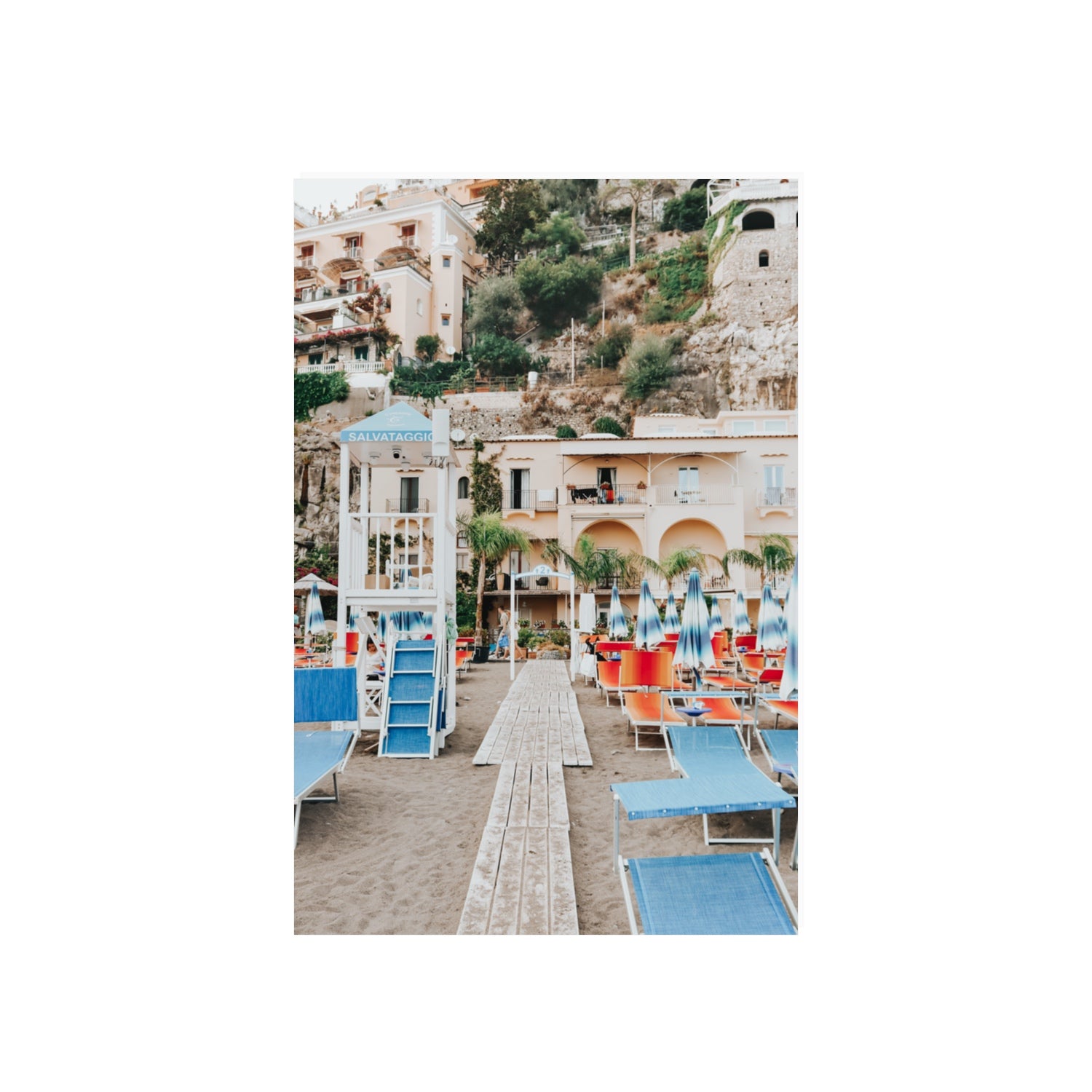 Torre Di Salvataggio Positano wall art 20 x 30 in unframed fine art canvas