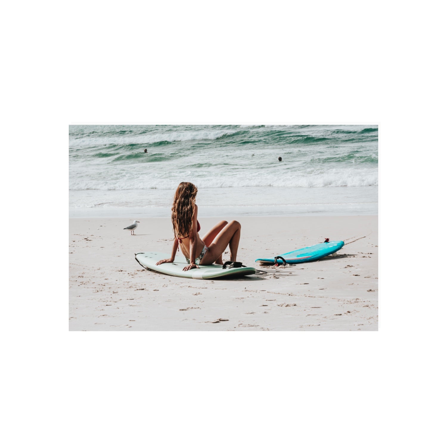 Ciao Bella Byron Bay Surf coastal wall art 20 x 30 in unframed fine art canvas