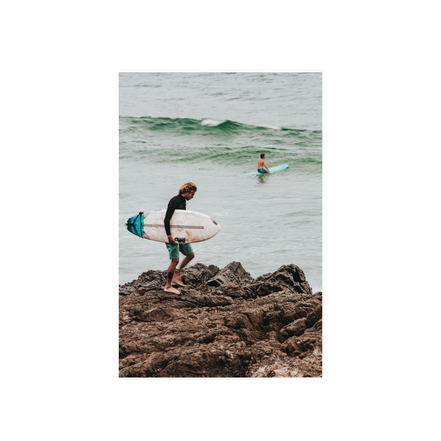 Not All Who Wander Are Lost Byron Bay Surf wall art 20 x 30 in unframed fine art canvas