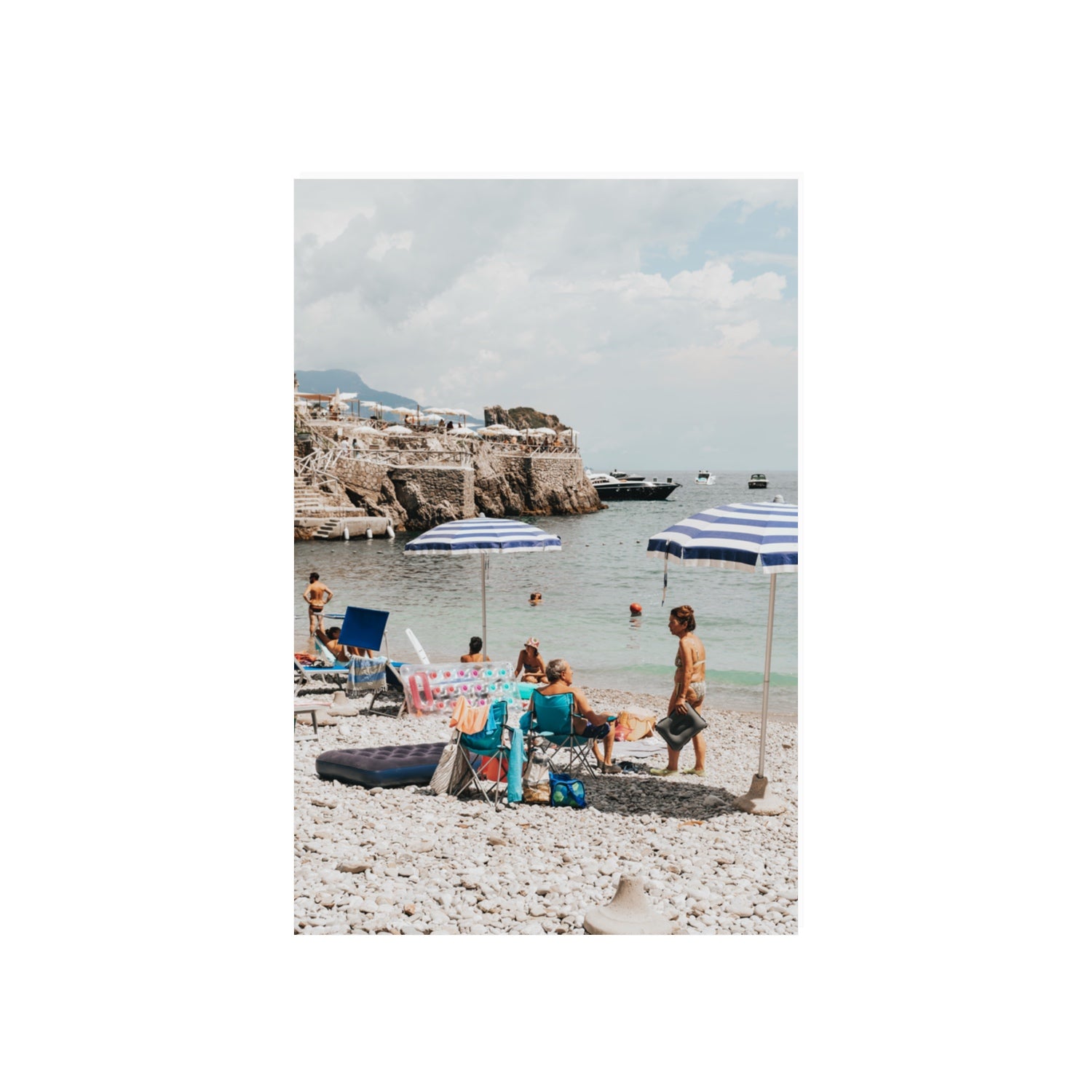 Couple Goals Nerano Amalfi Coast coastal wall art 20 x 30 in unframed fine art canvas