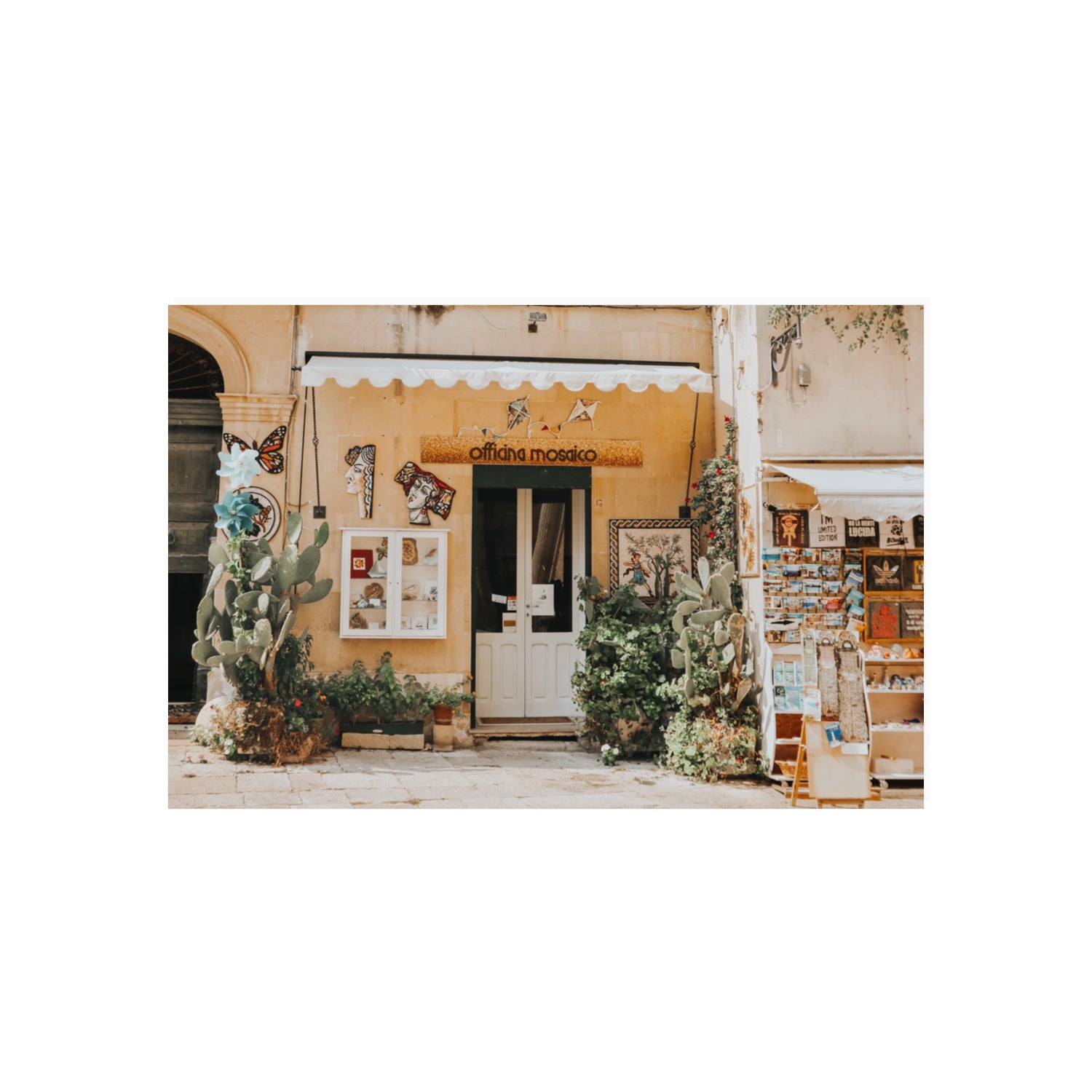 Mosaic Workshop Puglia Italian wall art 20 x 30 in unframed fine art canvas
