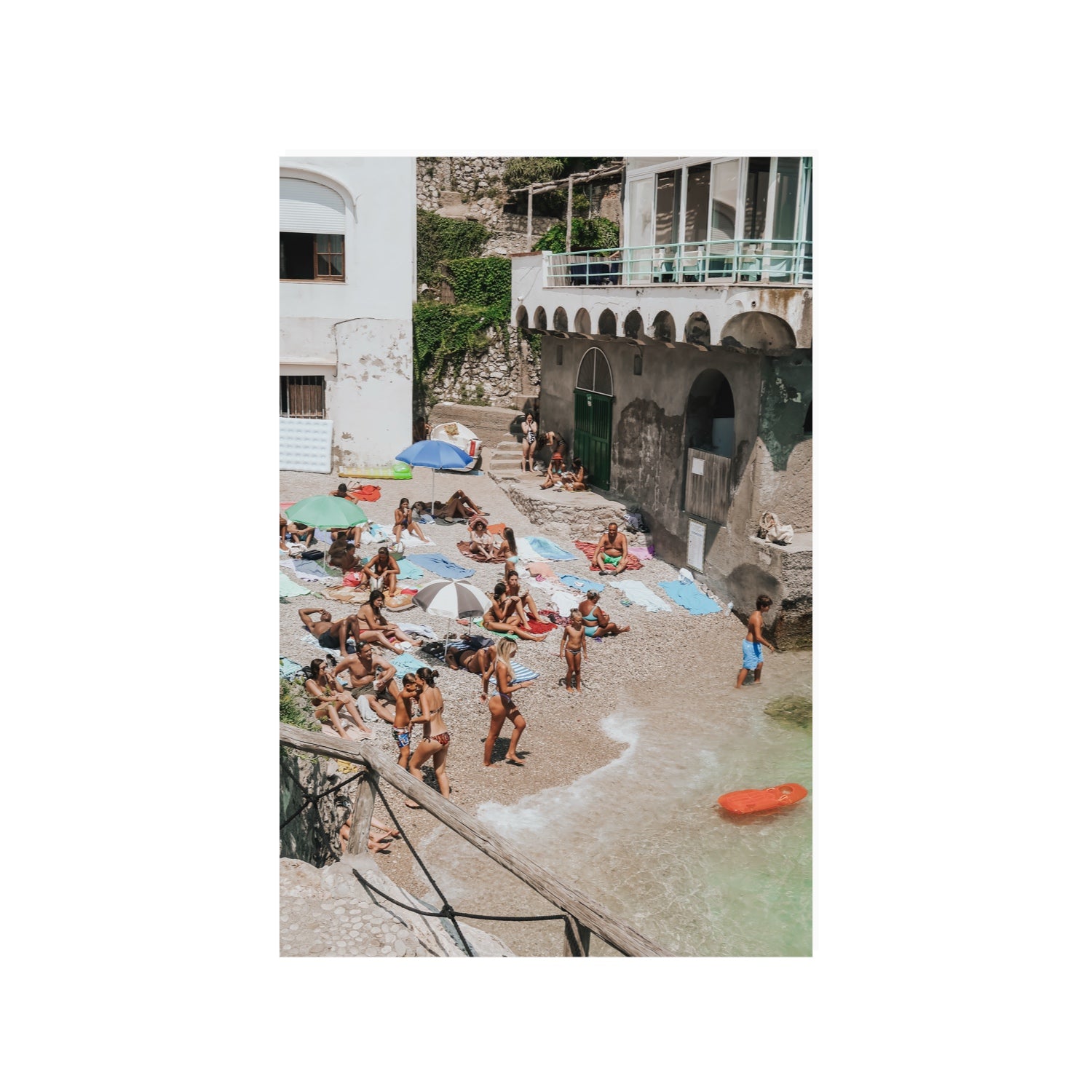 The Sunbathers Oasis fine art print, Capri, Italy, 24 x 36 in, Unframed, Fine Art Canvas
