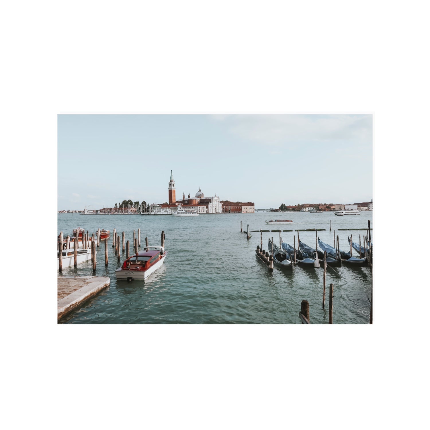 Venetian Waterscape Venice Italian art print 24 x 36 in unframed fine art canvas