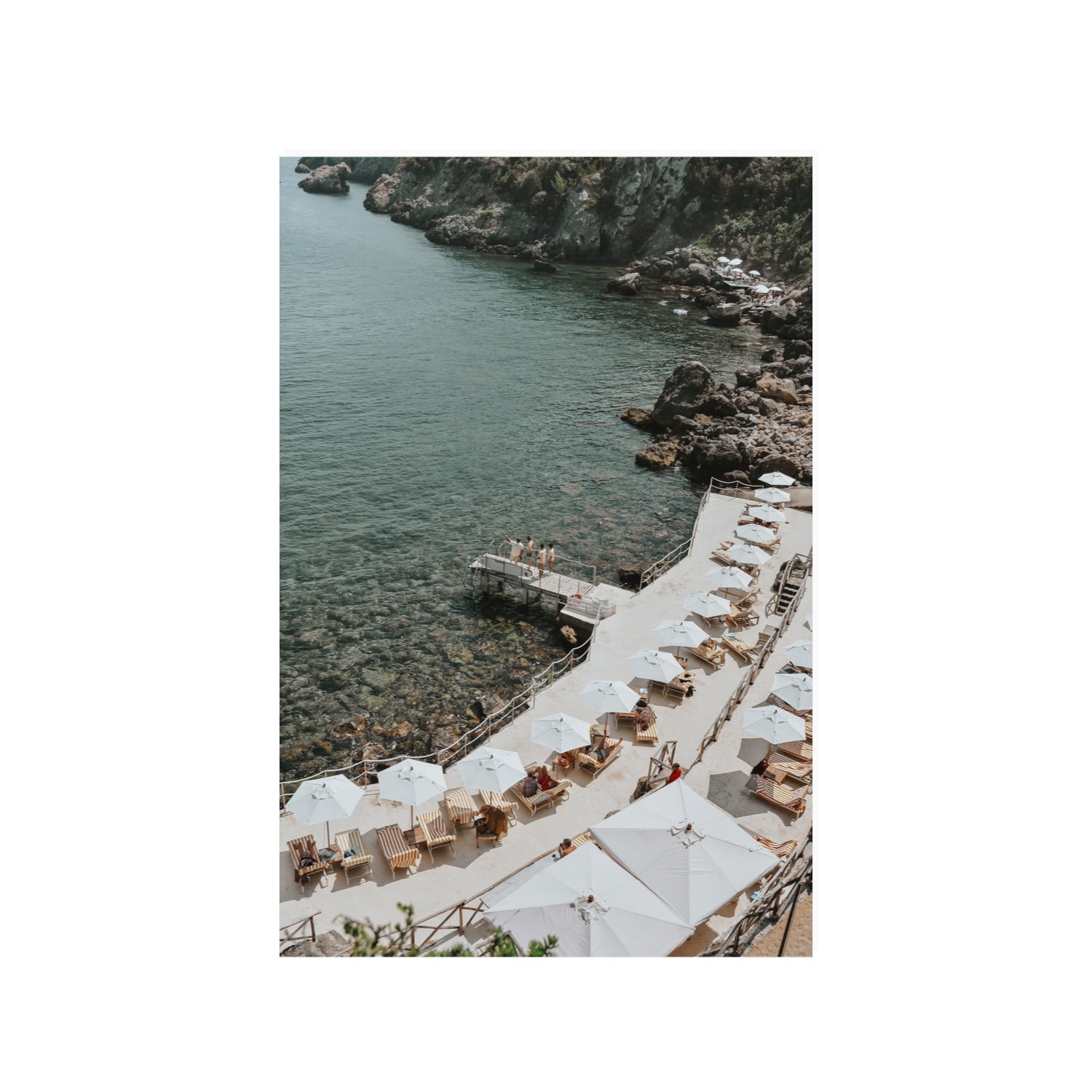 Pier Perspectives Tuscany coastal Italian wall art 24 x 36 in unframed fine art canvas