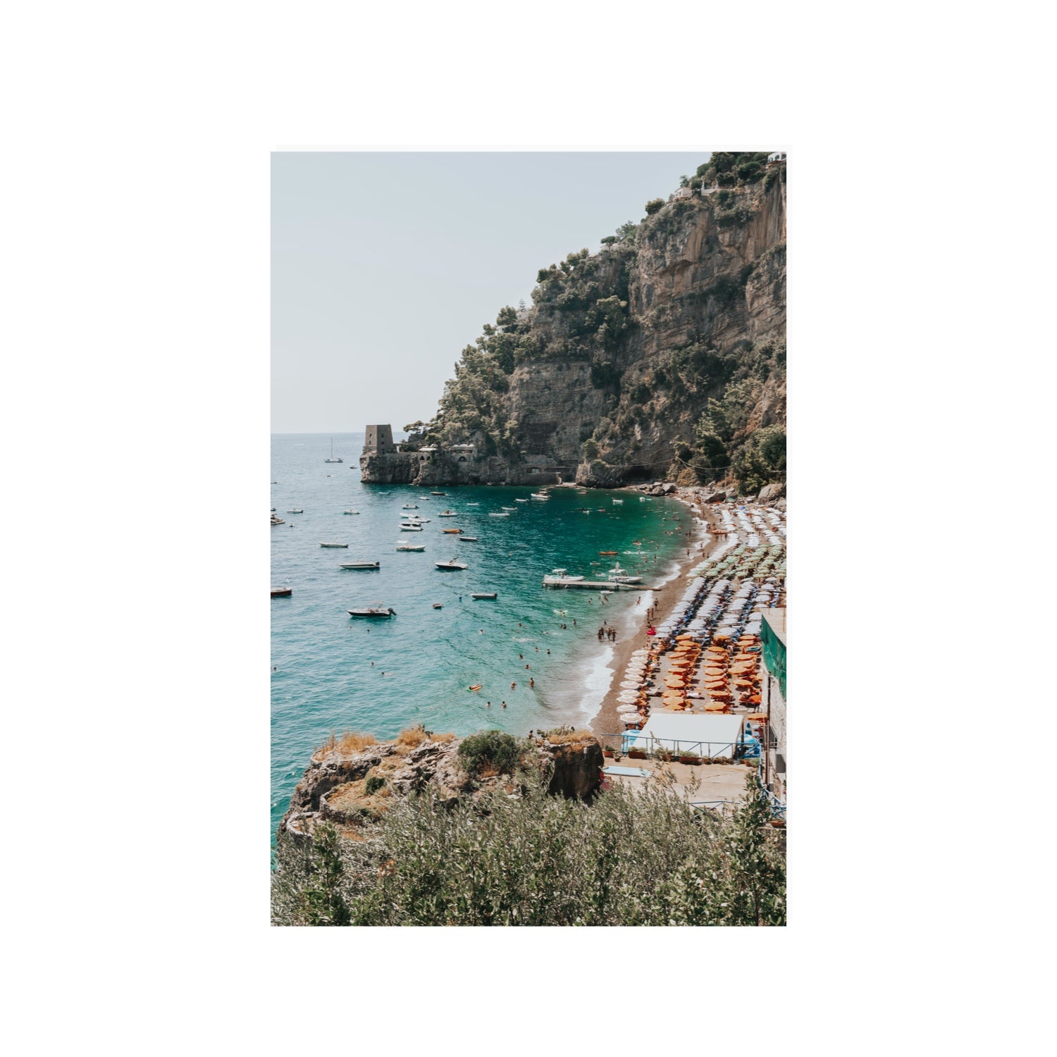 Baia dei Sogni fine art print, Positano, Italy, 24 x 36 in, Unframed, Fine Art Canvas