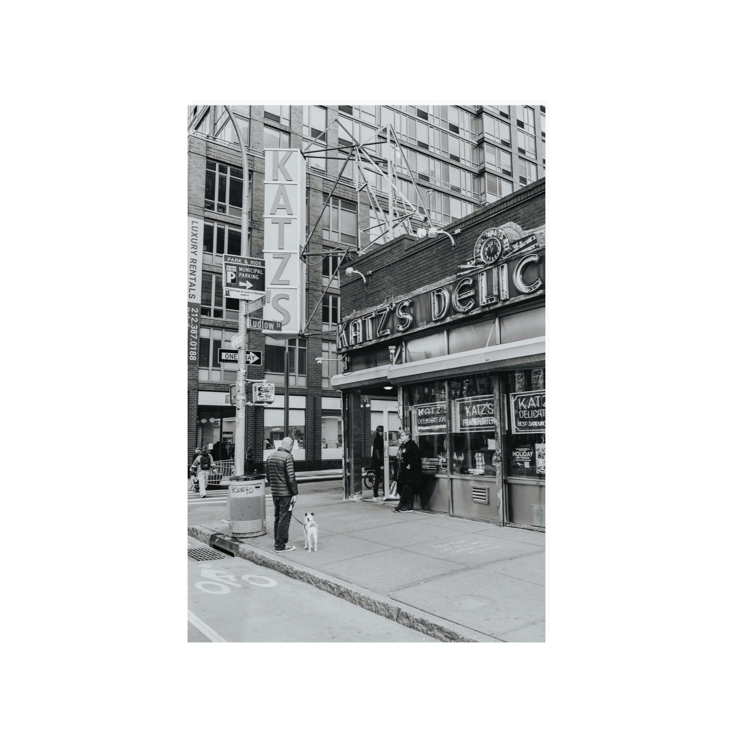 Graphite Gotham New York NYC Black & White wall art 24 x 36 in unframed fine art canvas