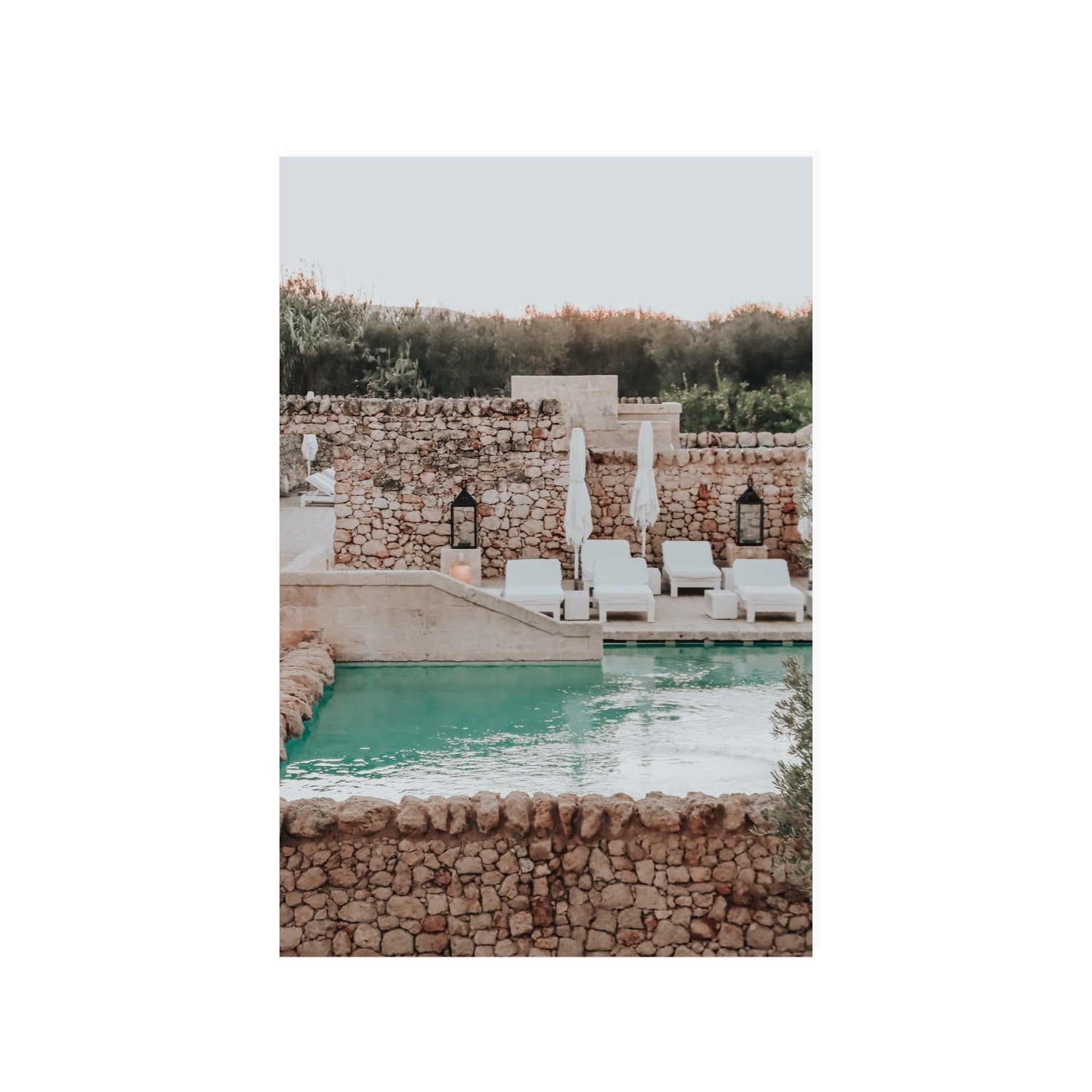 Stone Refuge fine art print, Puglia, Italy, 24 x 36 in, Unframed, Fine Art Canvas