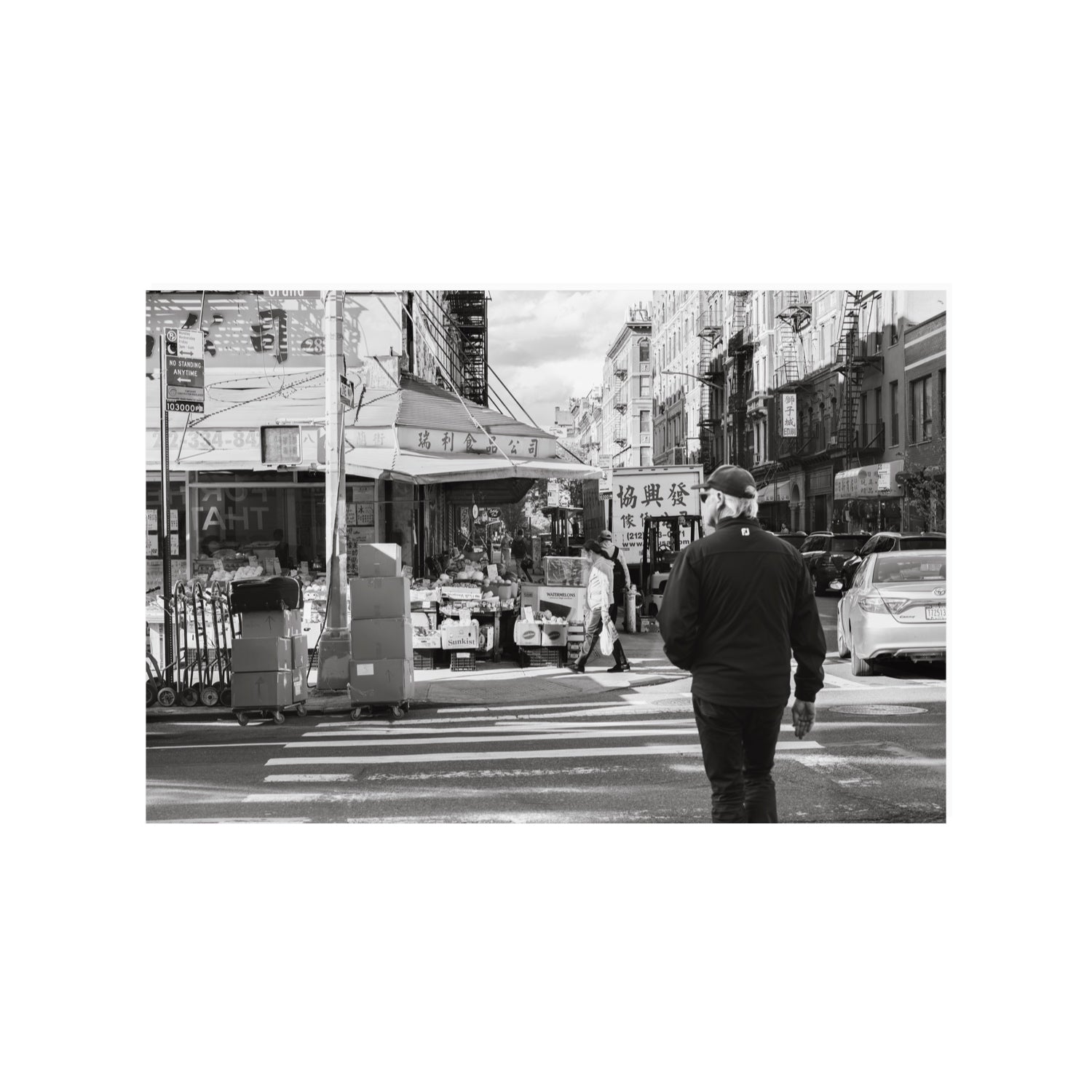 Chinatown New York NYC Street wall art 24 x 36 in unframed fine art canvas