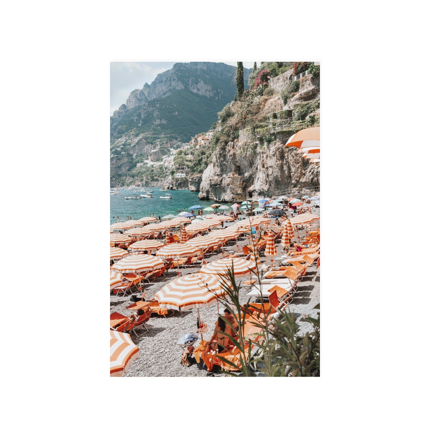 Bagni d'Arienzo Positano decor wall art 24 x 36 in unframed fine art canvas