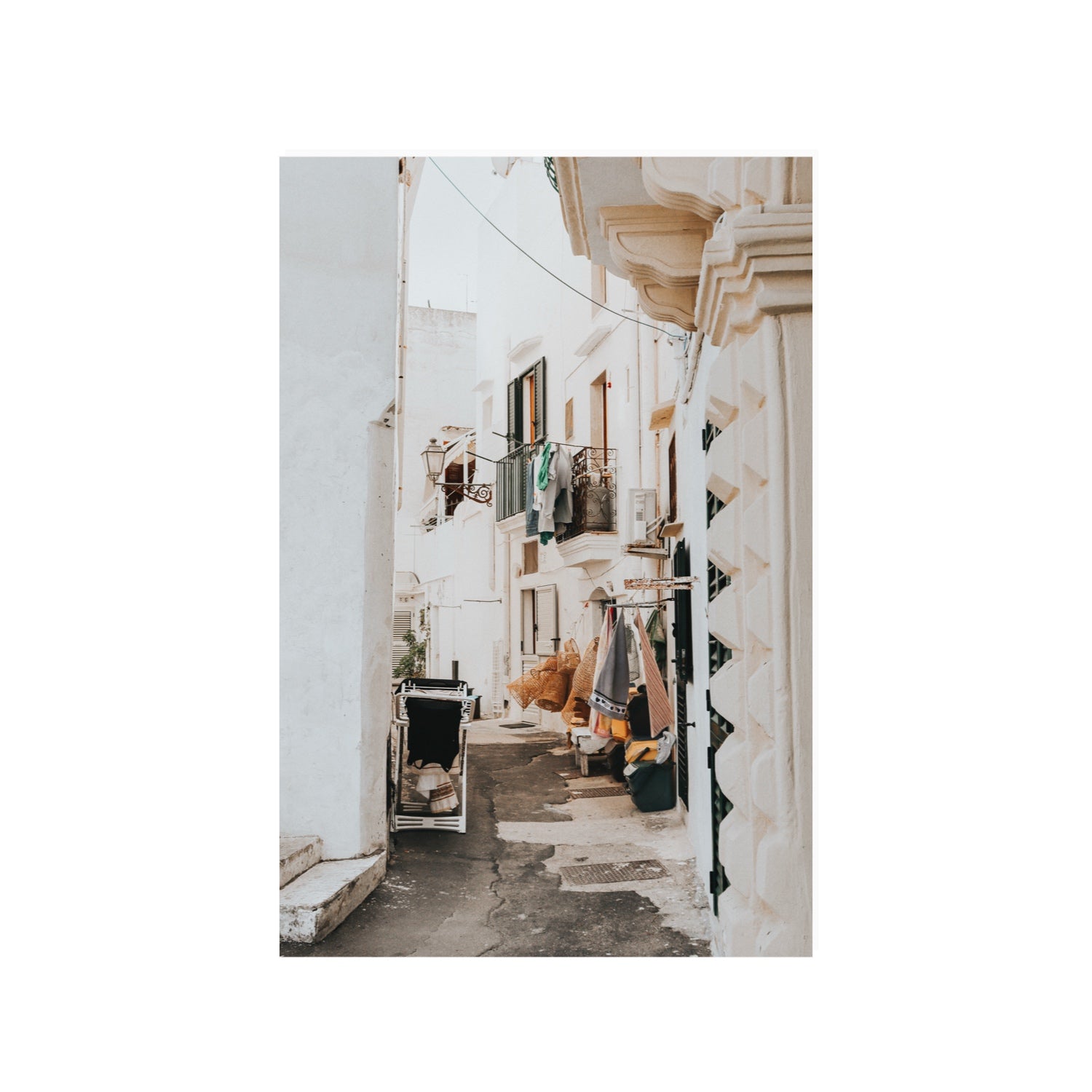 Hanging Harmony Puglia Italian wall art 24 x 36 in unframed fine art canvas