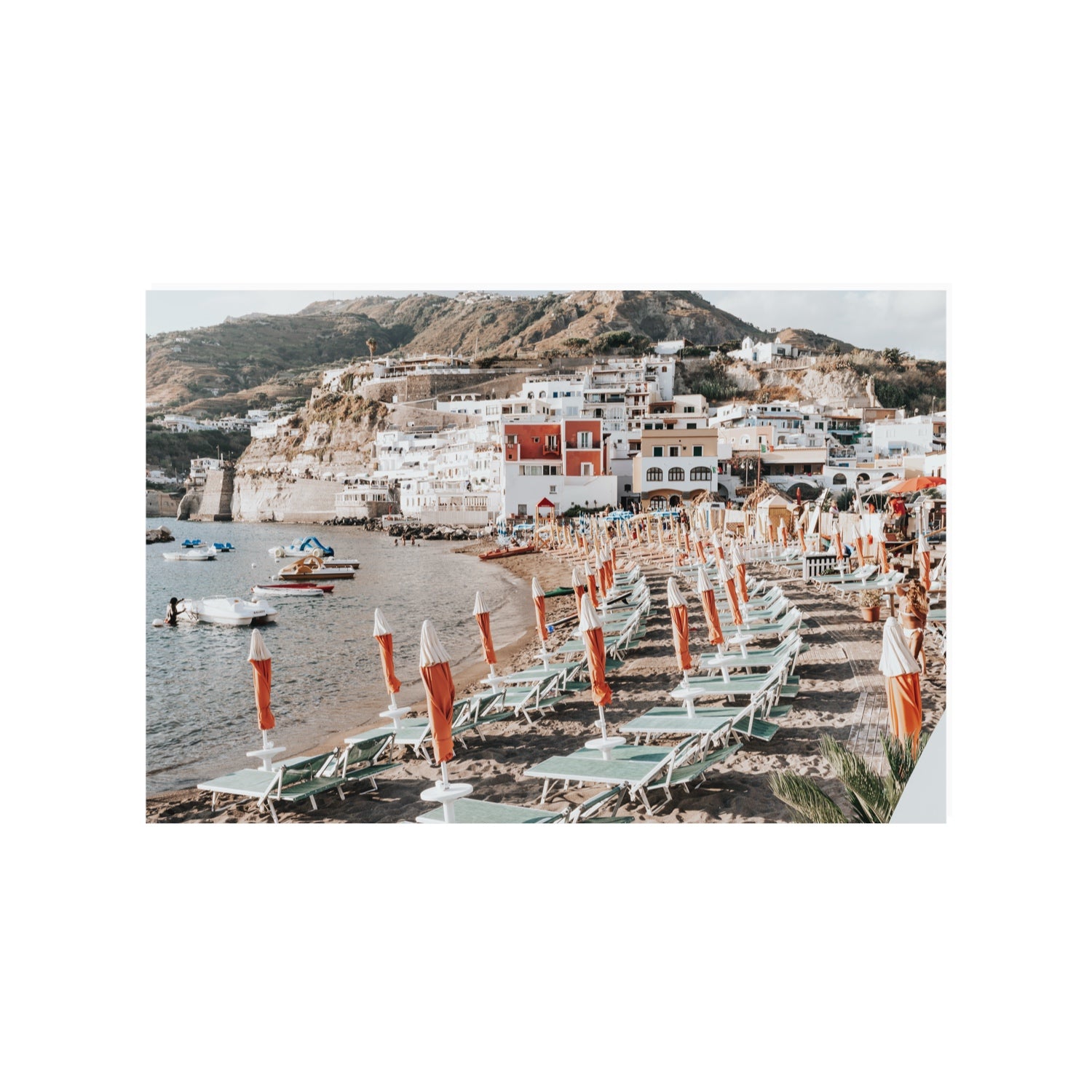 Sole Estivo Ischia Italian coastal wall art 24 x 36 in unframed fine art canvas