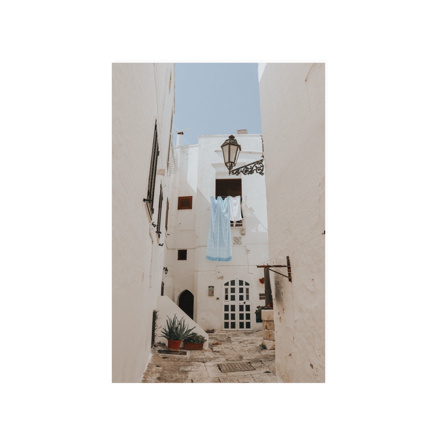 Laundry Day fine art print, Puglia, Italy, 24 x 36 in, Unframed, Fine Art Canvas