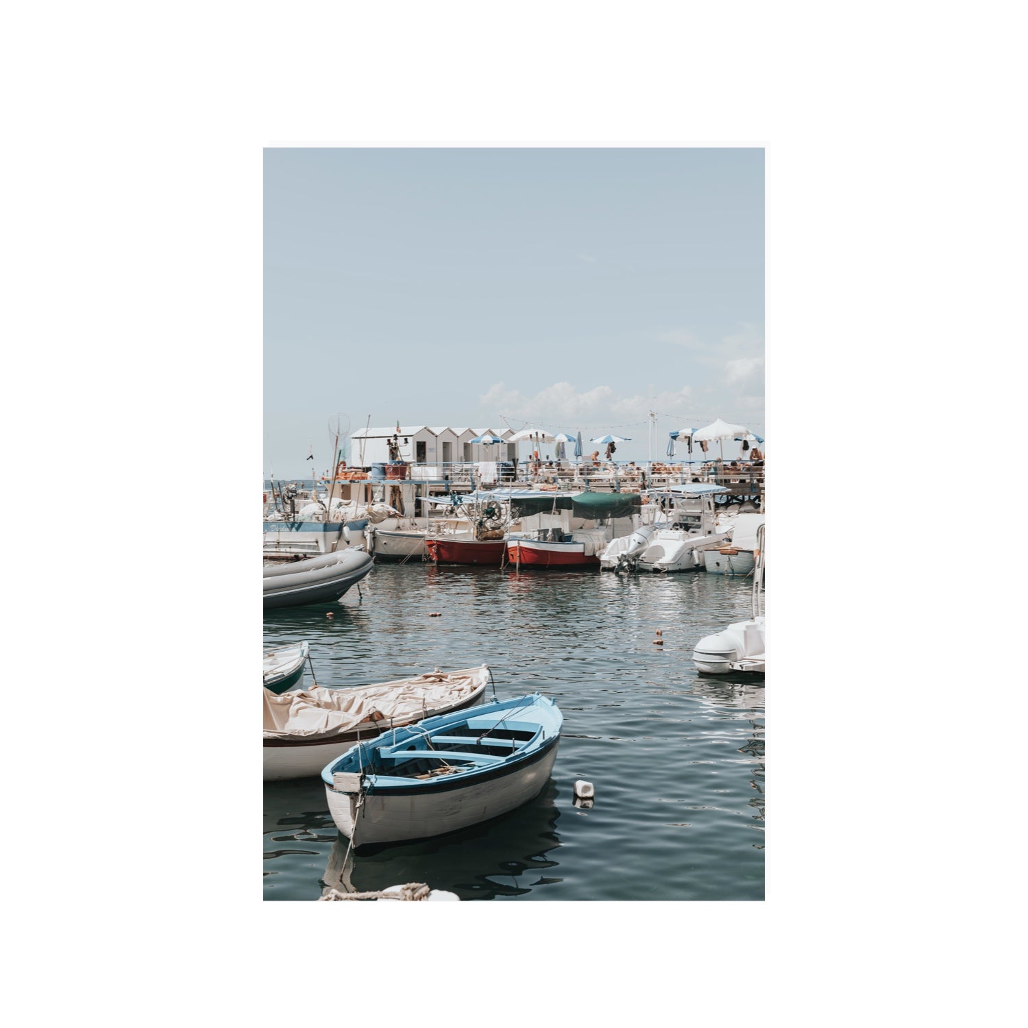 Harbour Hues Sorrento coastal Carousel wall art 24 x 36 in unframed fine art canvas