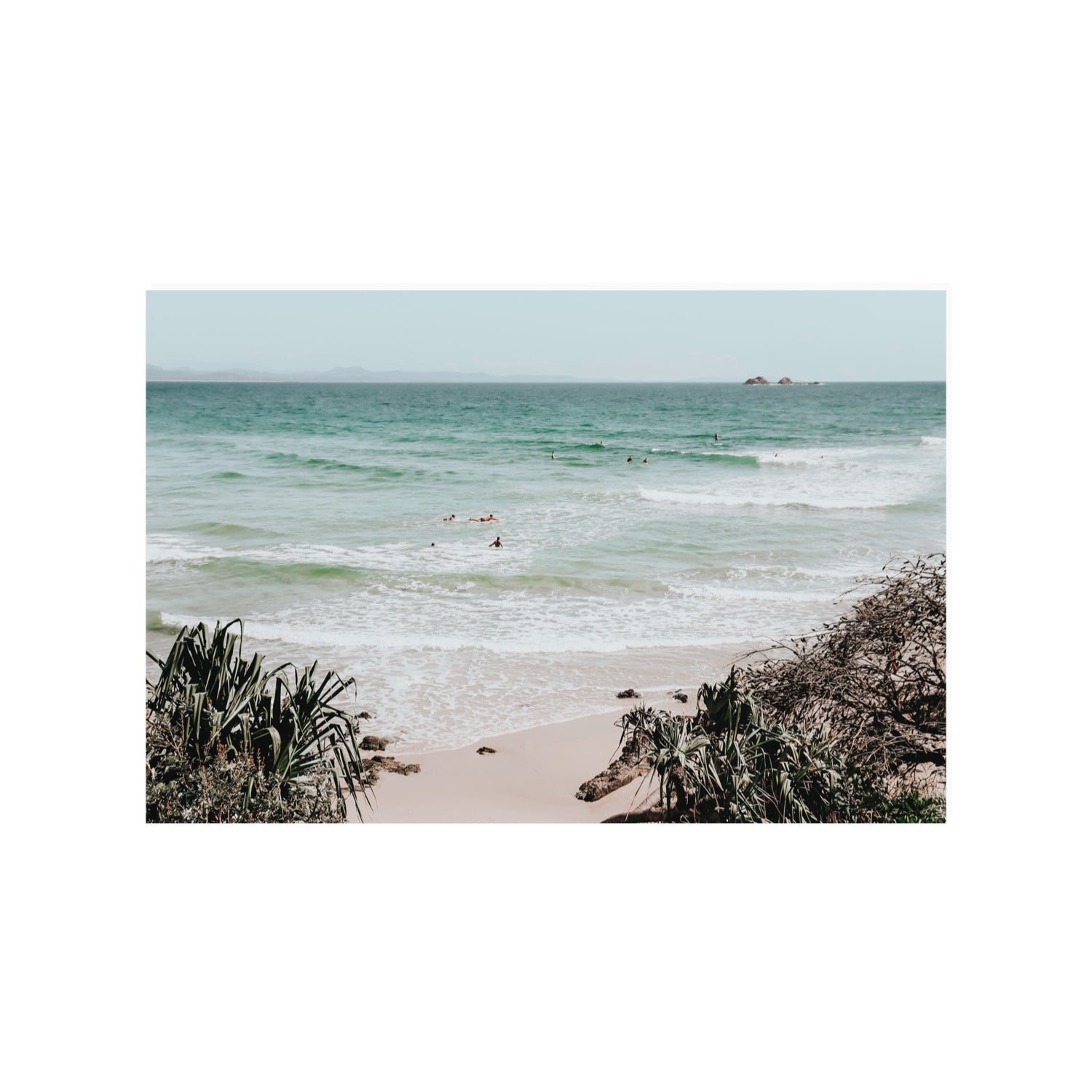 Surf City Byron Bay Surf coastal wall art 24 x 36 in unframed fine art canvas