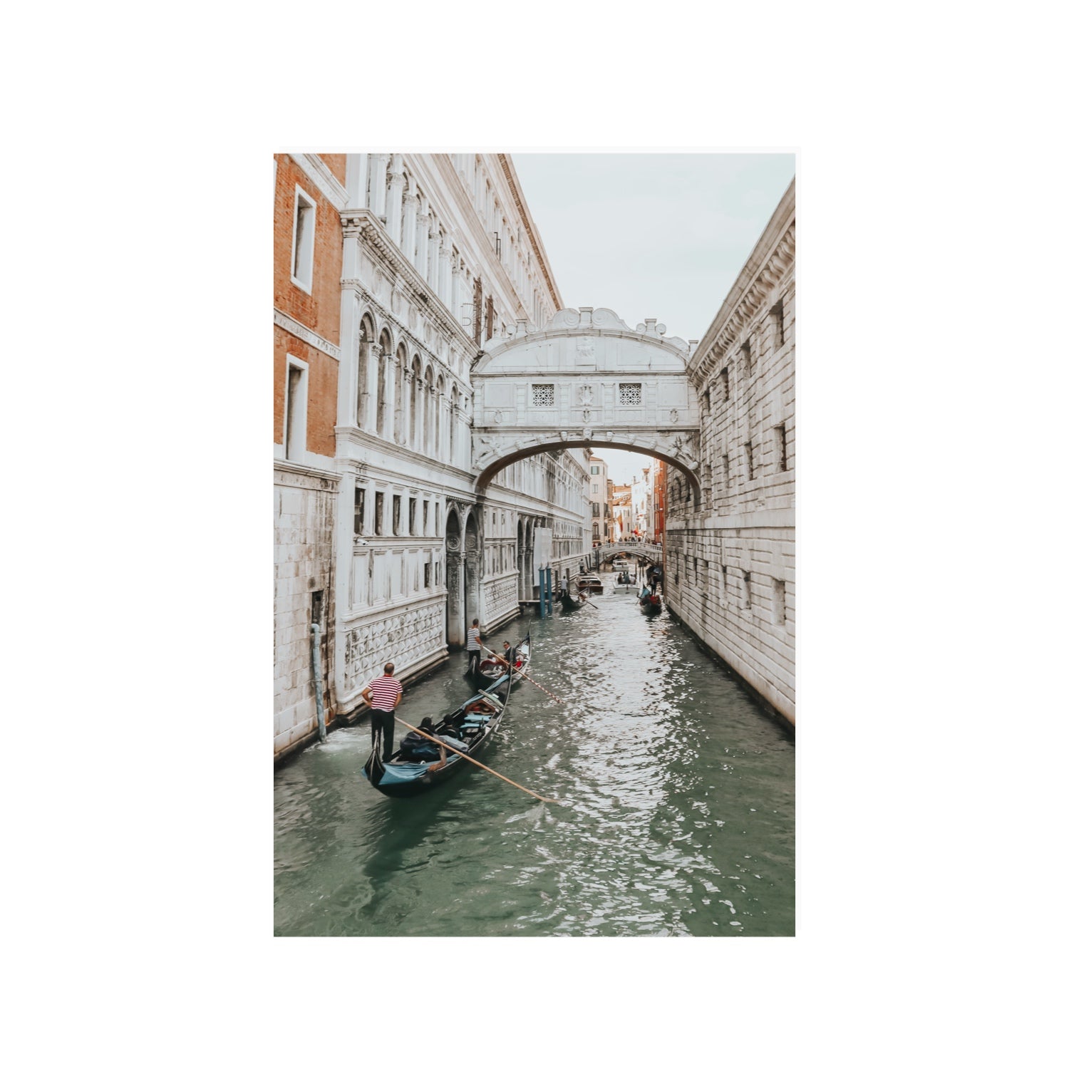 Bridge of Sighs Venice Gondola Italian wall art 24 x 36 in unframed fine art canvas