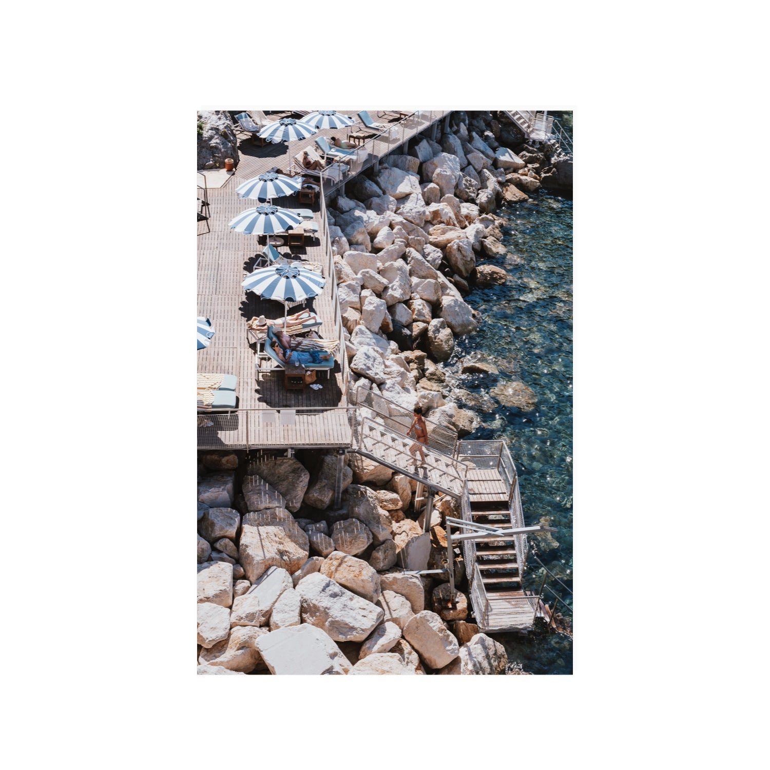 Life On The Shore fine art print, Ischia, Italy, 24 x 36 in, Unframed, Fine Art Canvas