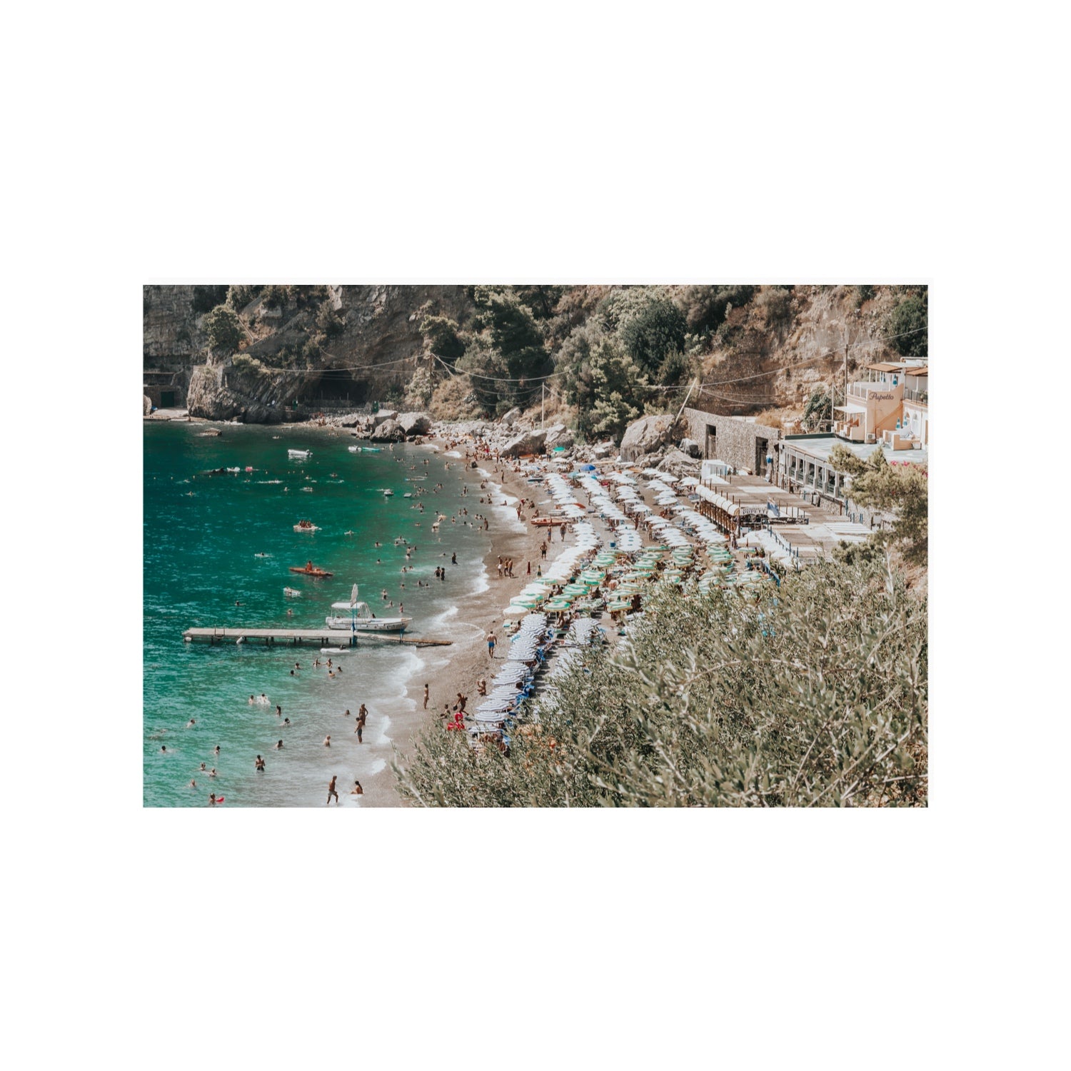 Fornillo Beach fine art print, Positano, Italy, 24 x 36 in, Unframed, Fine Art Canvas
